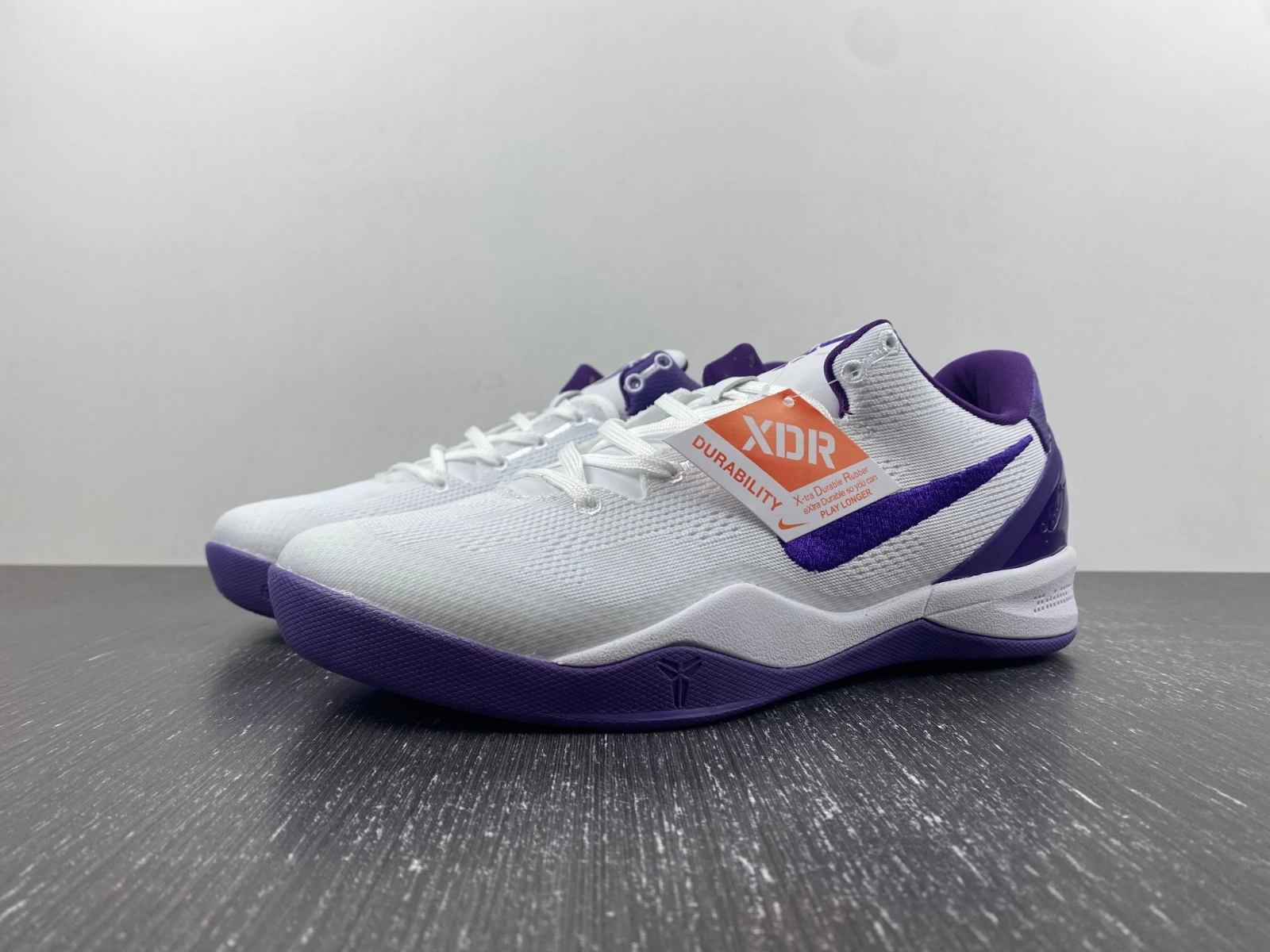 Compact Kobe 8 Protro White Court Purple FQ3549- 1094