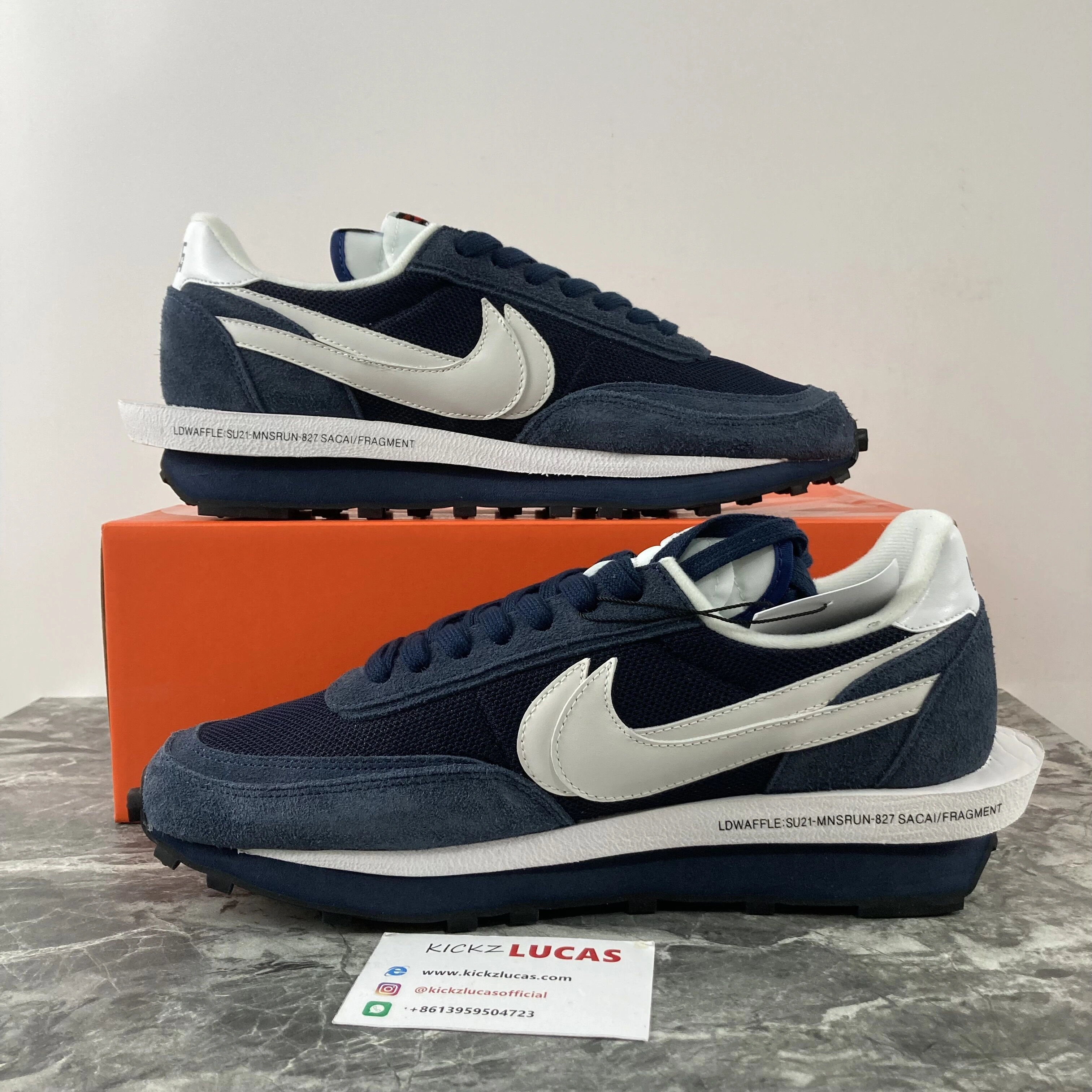 Neat LD Waffle SF sacai Fragment Blue Void DH2684- 1190