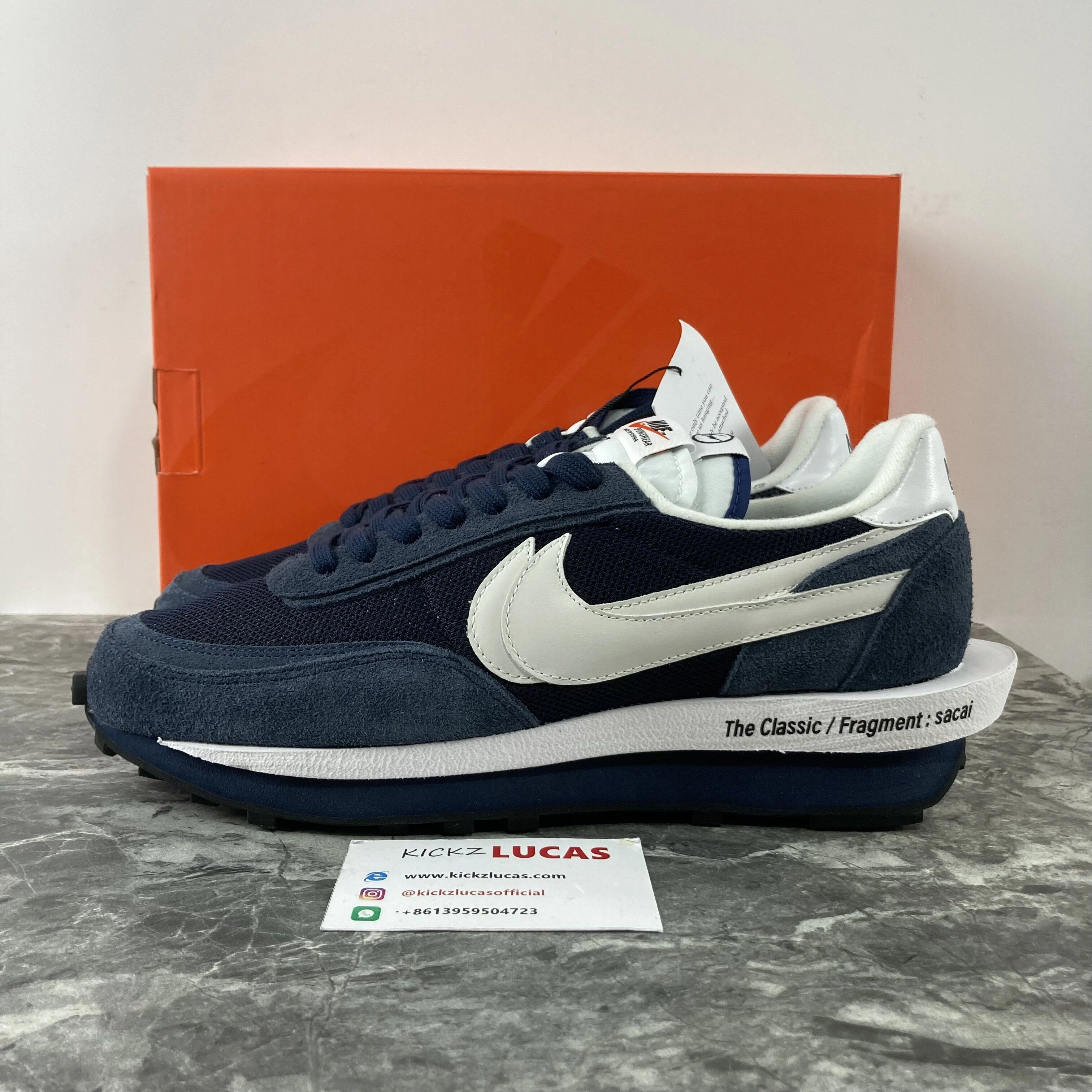 Neat LD Waffle SF sacai Fragment Blue Void DH2684- 1190
