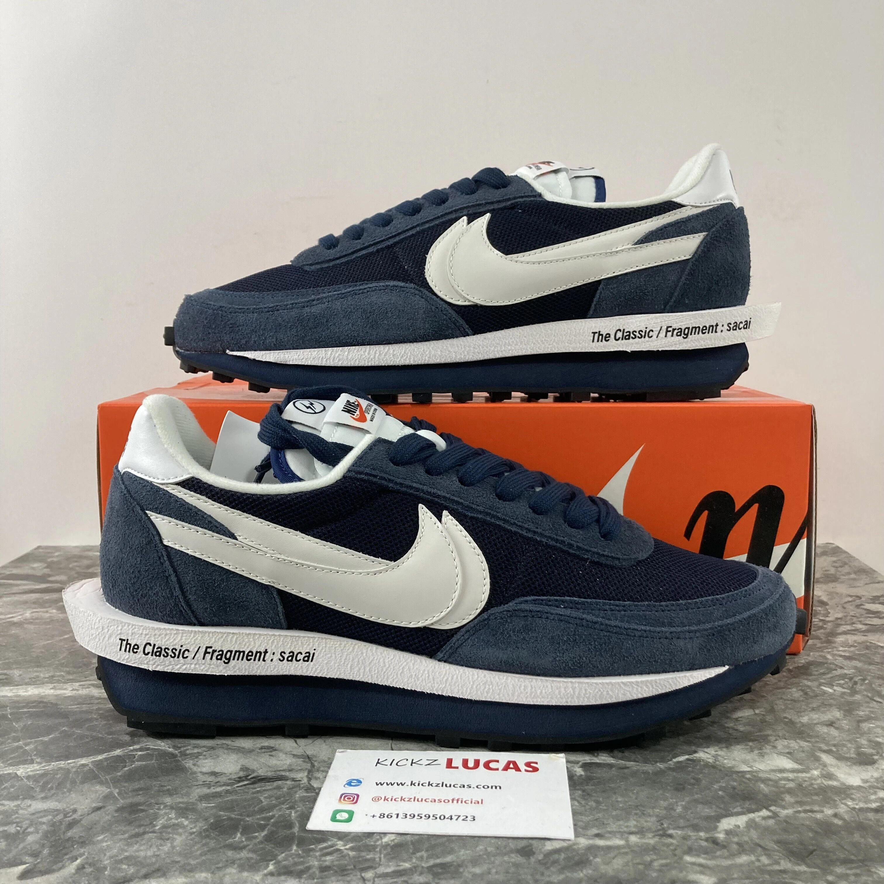 Neat LD Waffle SF sacai Fragment Blue Void DH2684- 1190