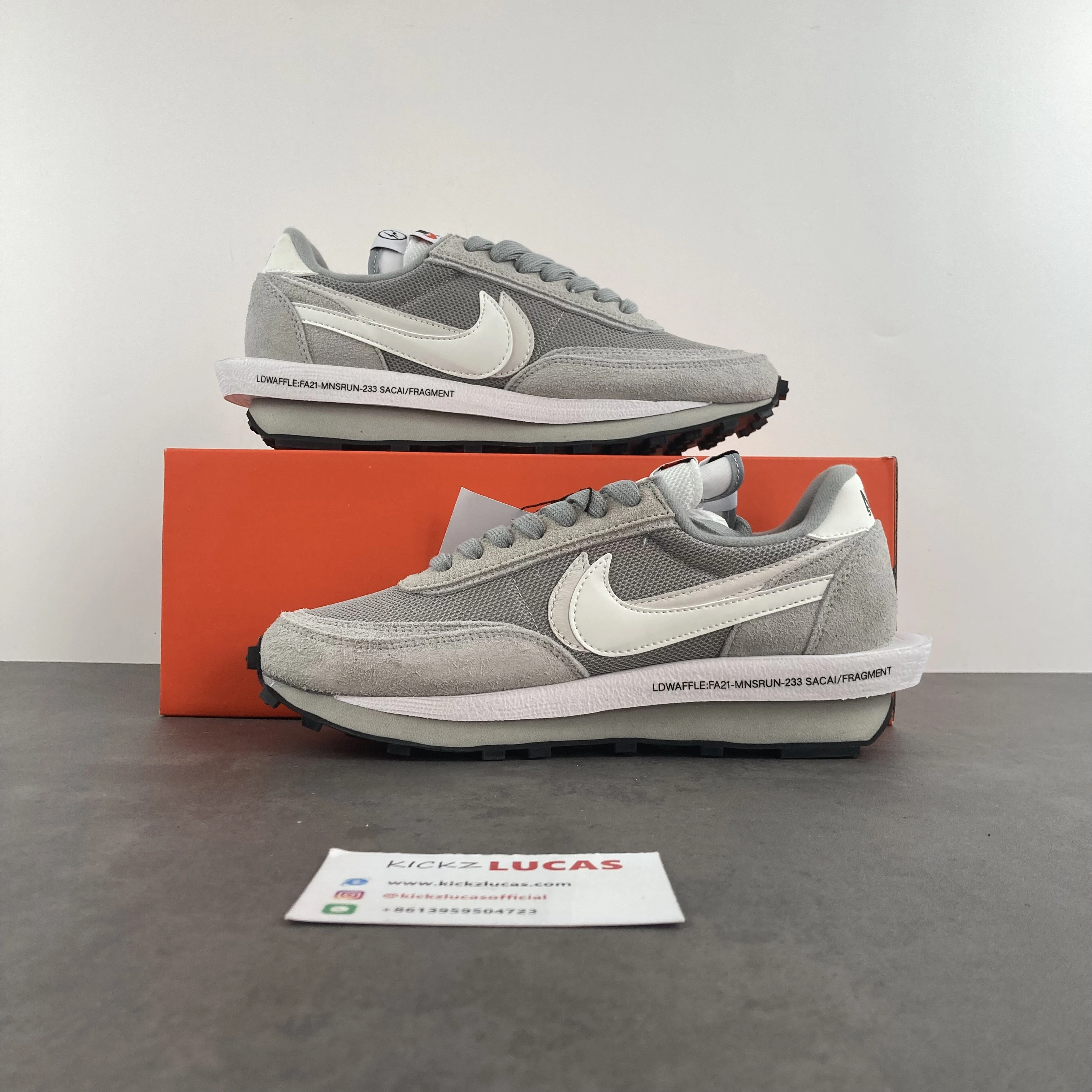HighQuality LD Waffle SF sacai Fragment Grey DH2684- 1191