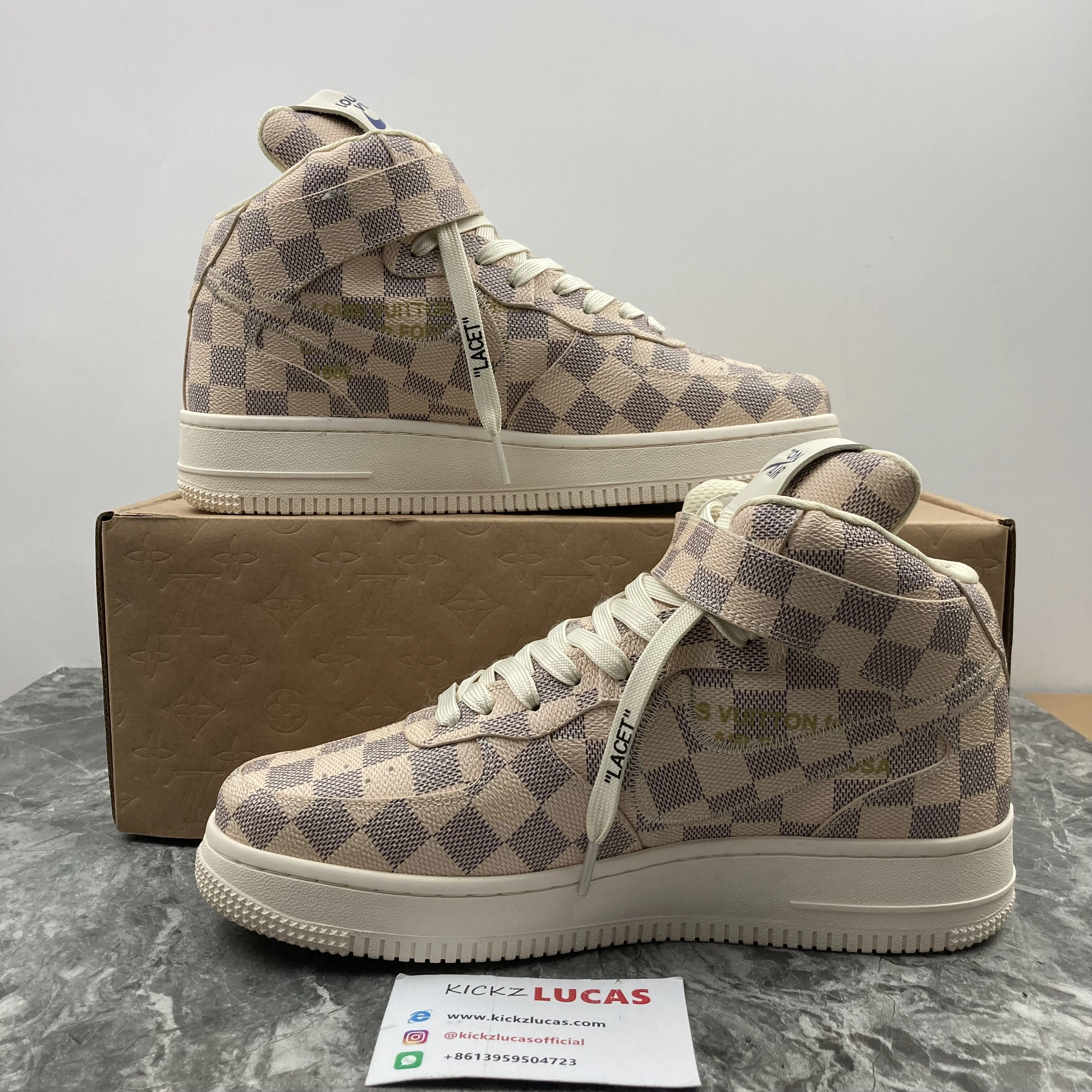 Efficient L*V Air Force 1 Mid By Virgil Abloh Graffiti 4140
