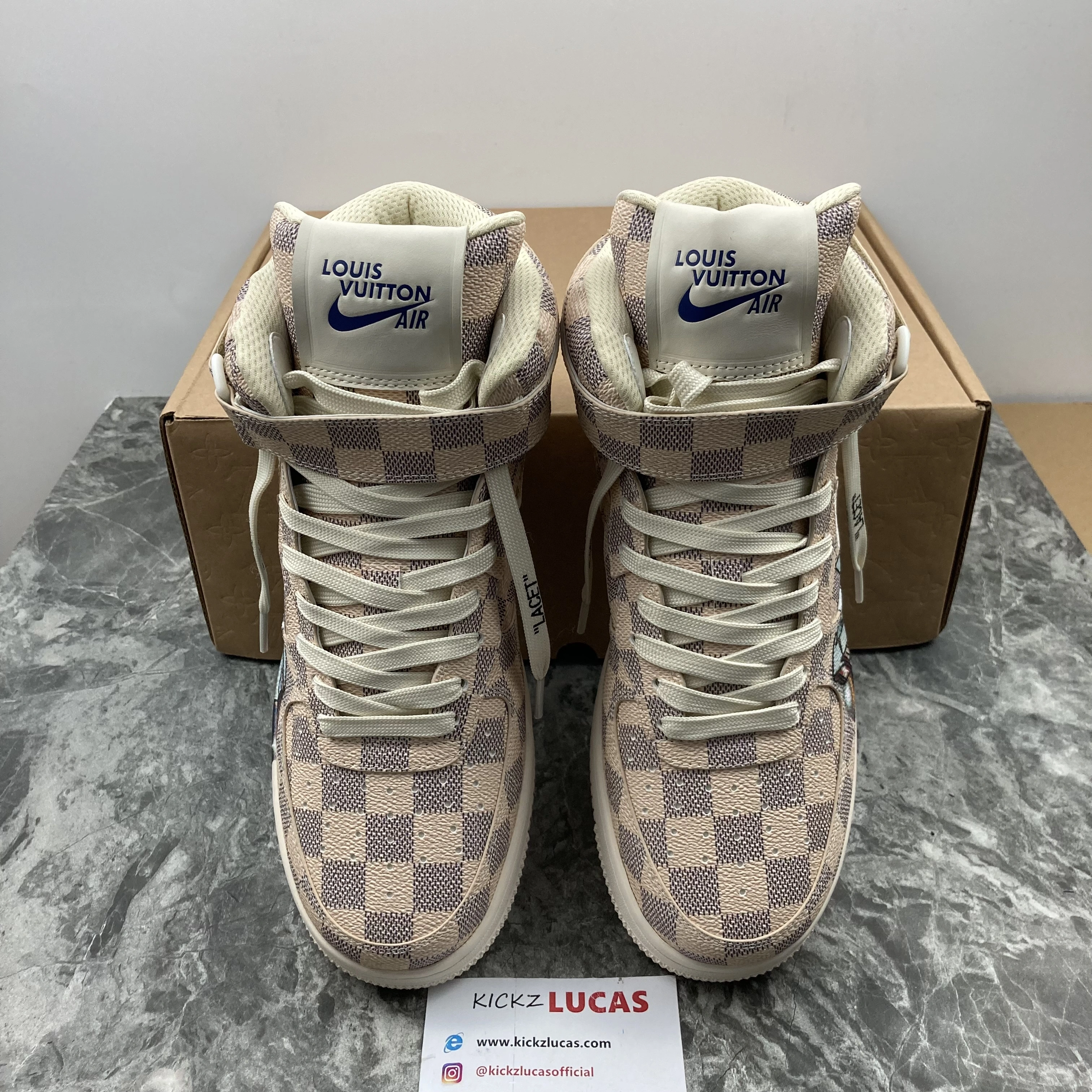Efficient L*V Air Force 1 Mid By Virgil Abloh Graffiti 4140