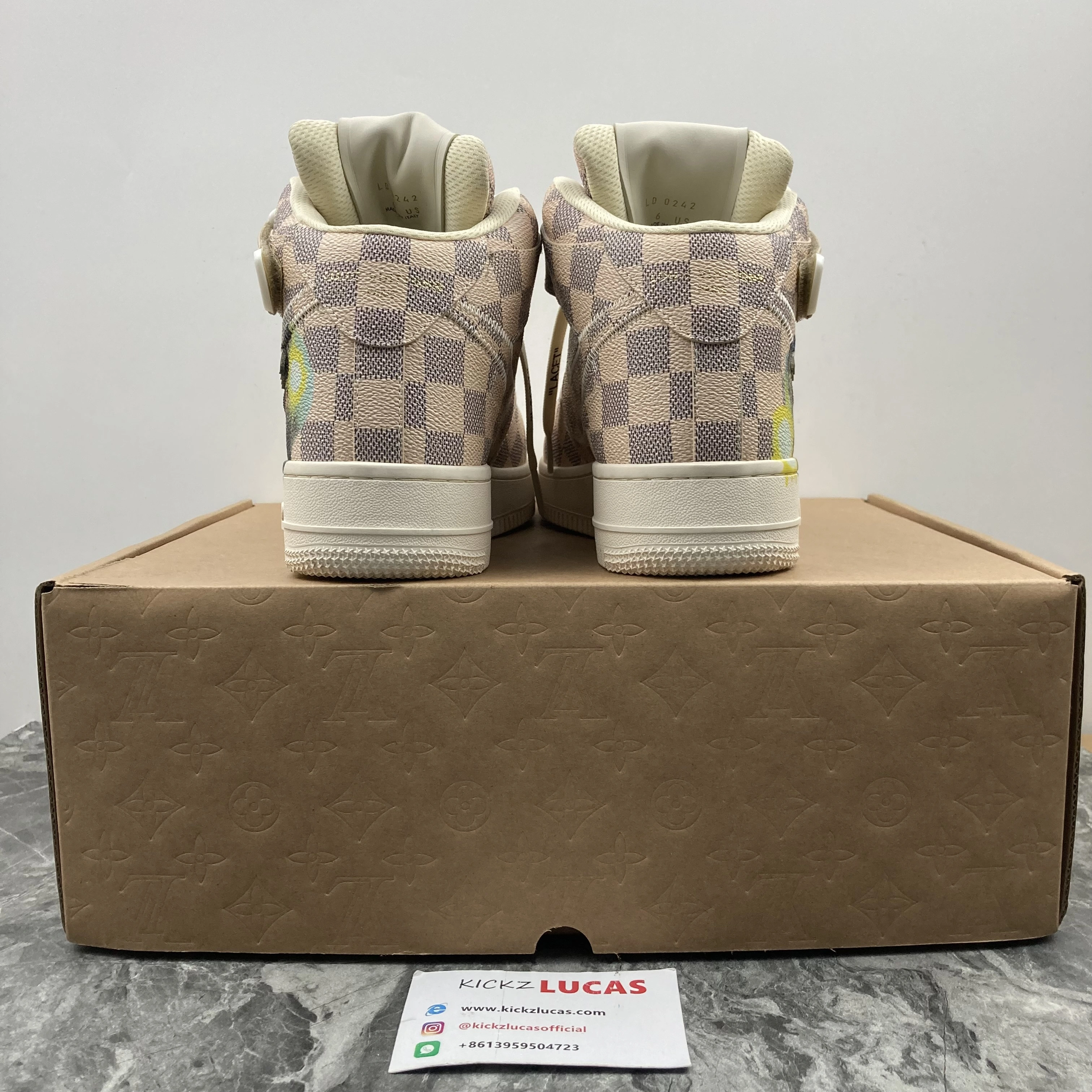 Efficient L*V Air Force 1 Mid By Virgil Abloh Graffiti 4140
