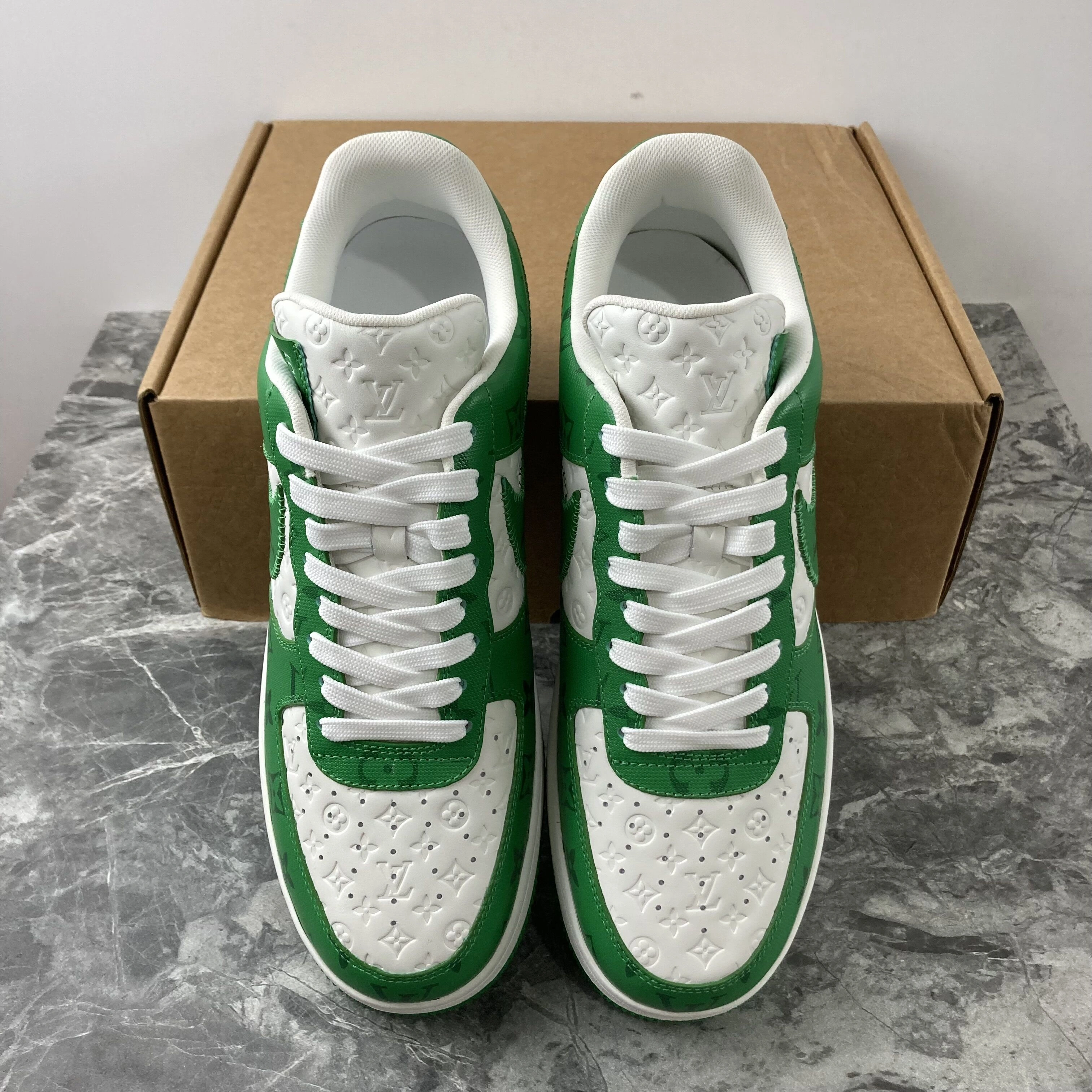Affordable L*V X Air Force 1 Low By Virgil Abloh White Green 4155
