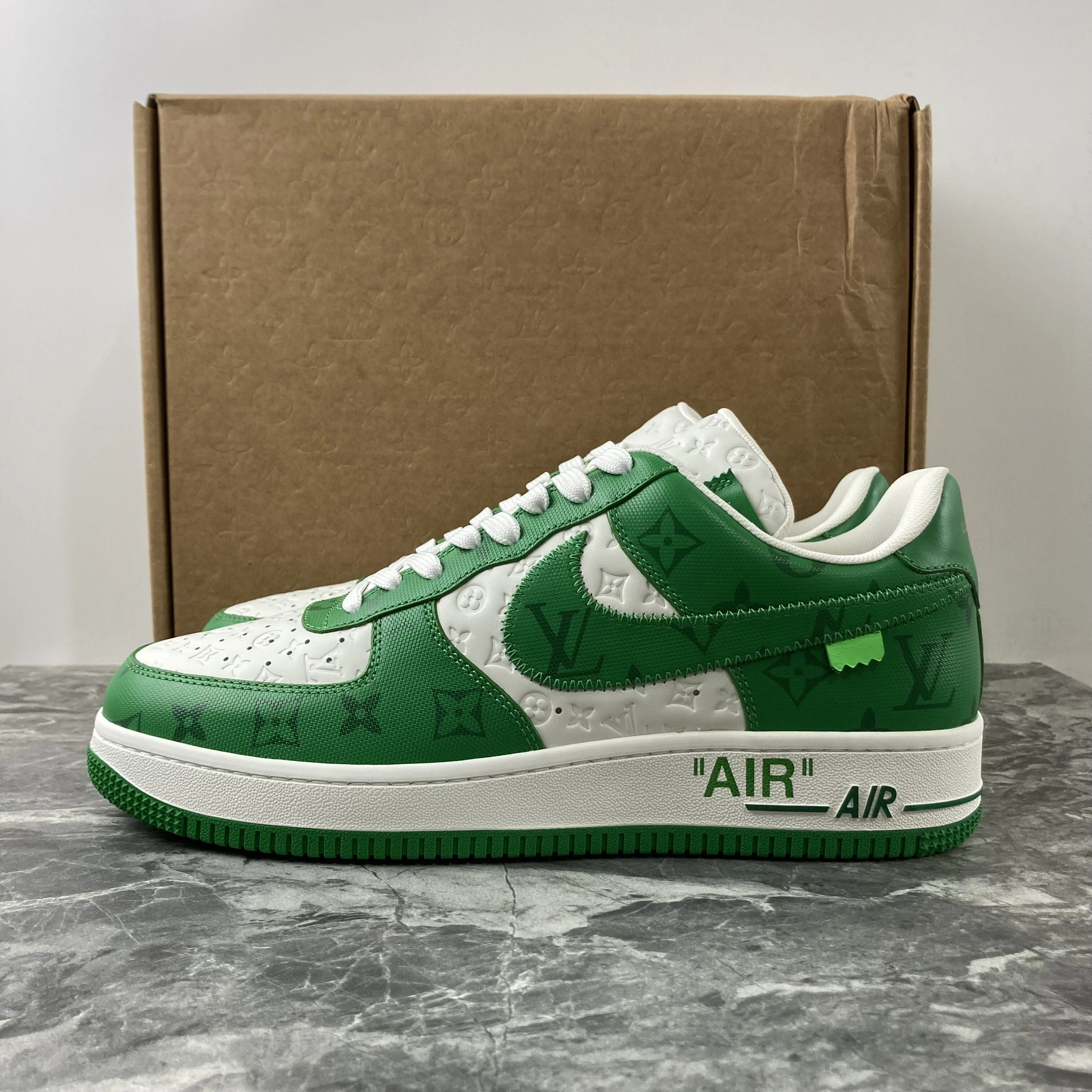 WrinkleFree L*V X Air Force 1 Low By Virgil Abloh White Green 780
