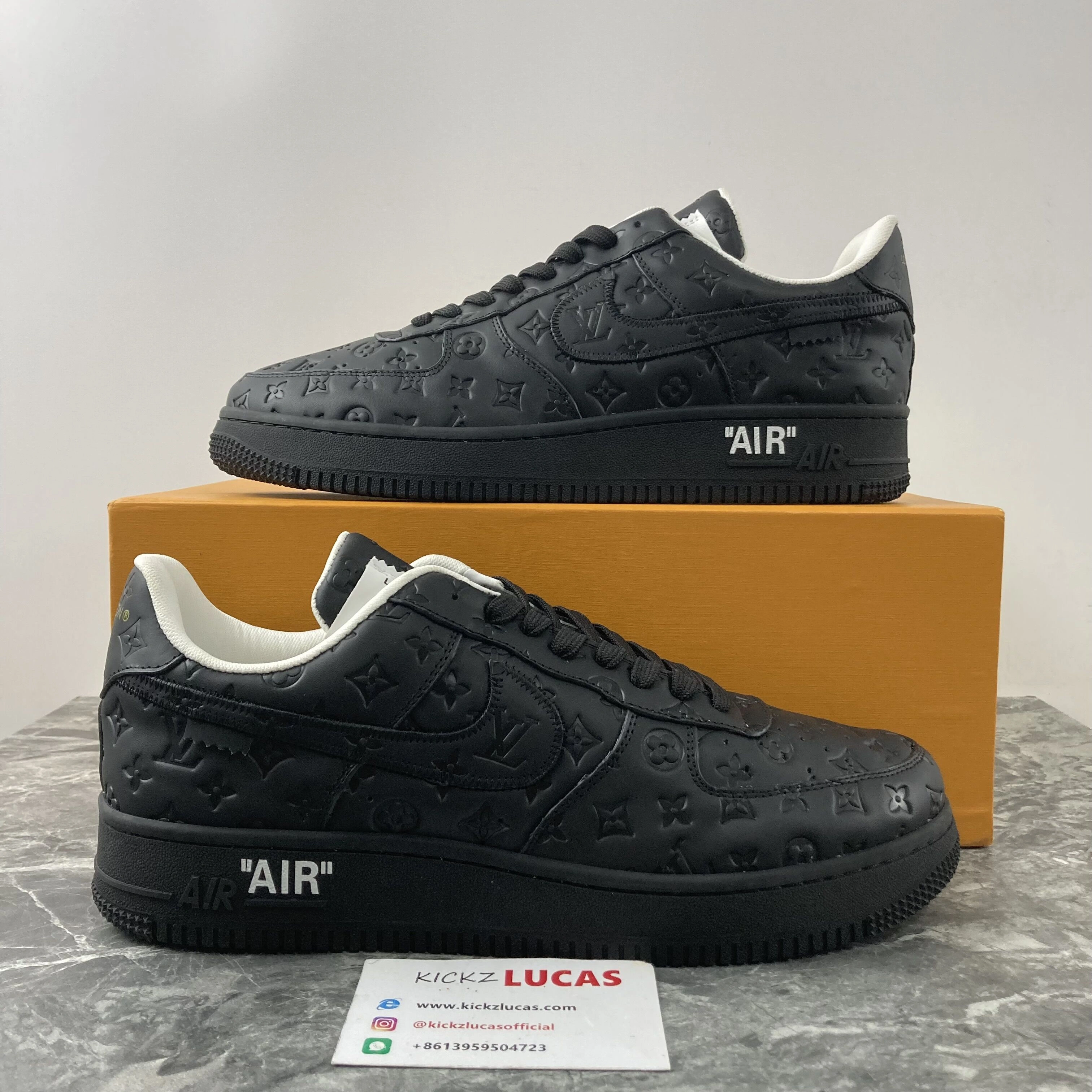 L*V x Air Force 1 Low Black FreshLook 4139