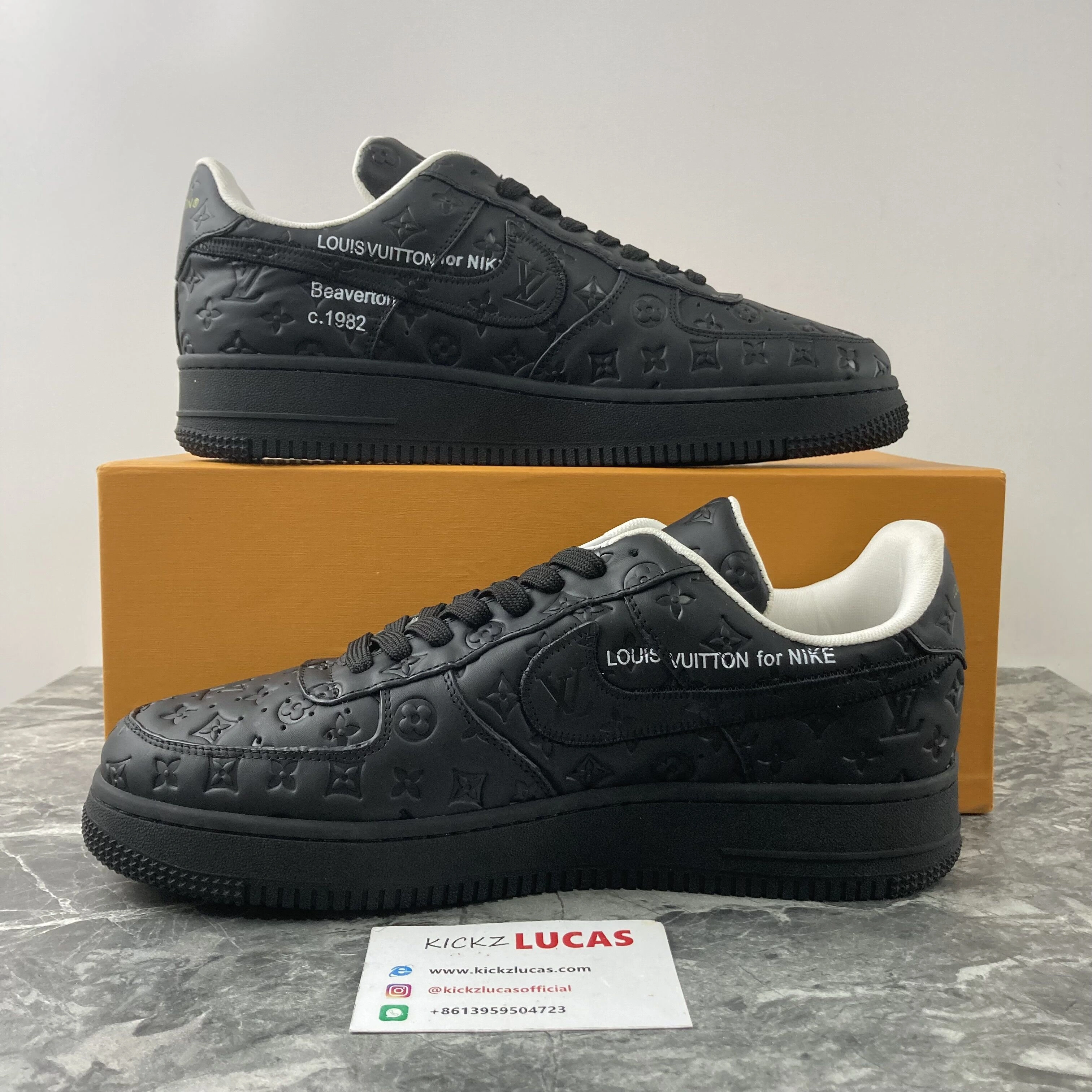 L*V x Air Force 1 Low Black FreshLook 4139