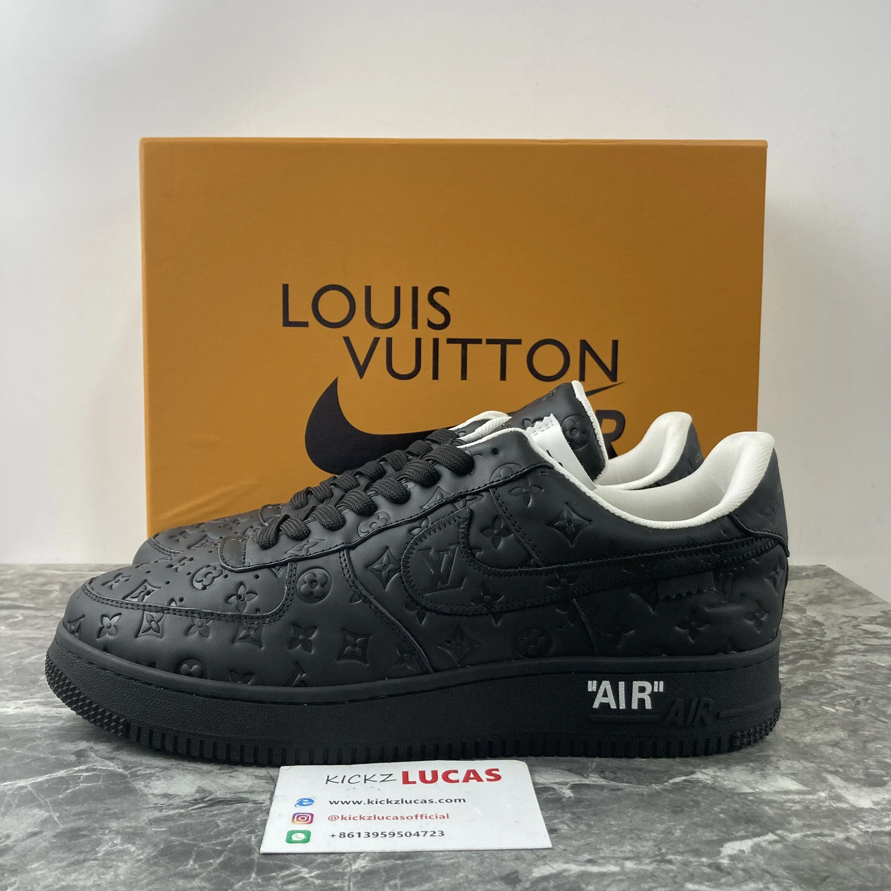 L*V x Air Force 1 Low Black FreshLook 4139