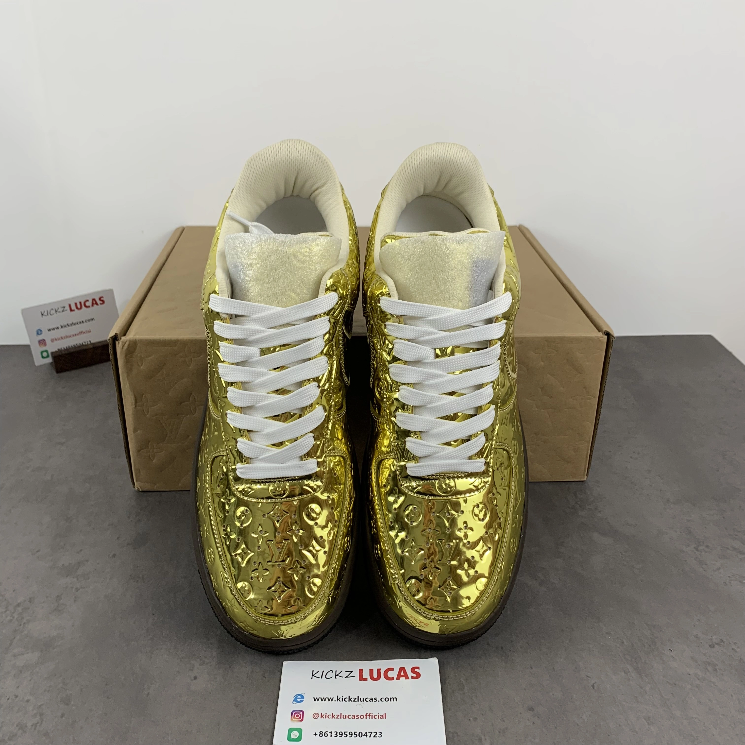 L*V x Air Force 1 Low By Virgil Abloh Metallic Gold Breathable 4137