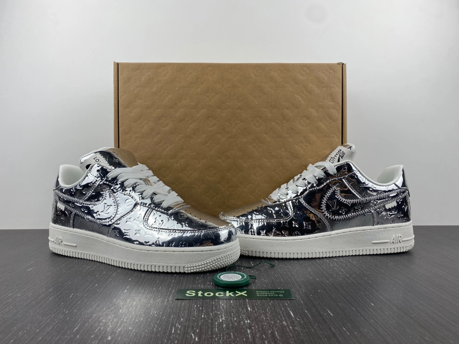 L*V x Air Force 1 Low By Virgil Abloh Metallic Silver Flexible 4126