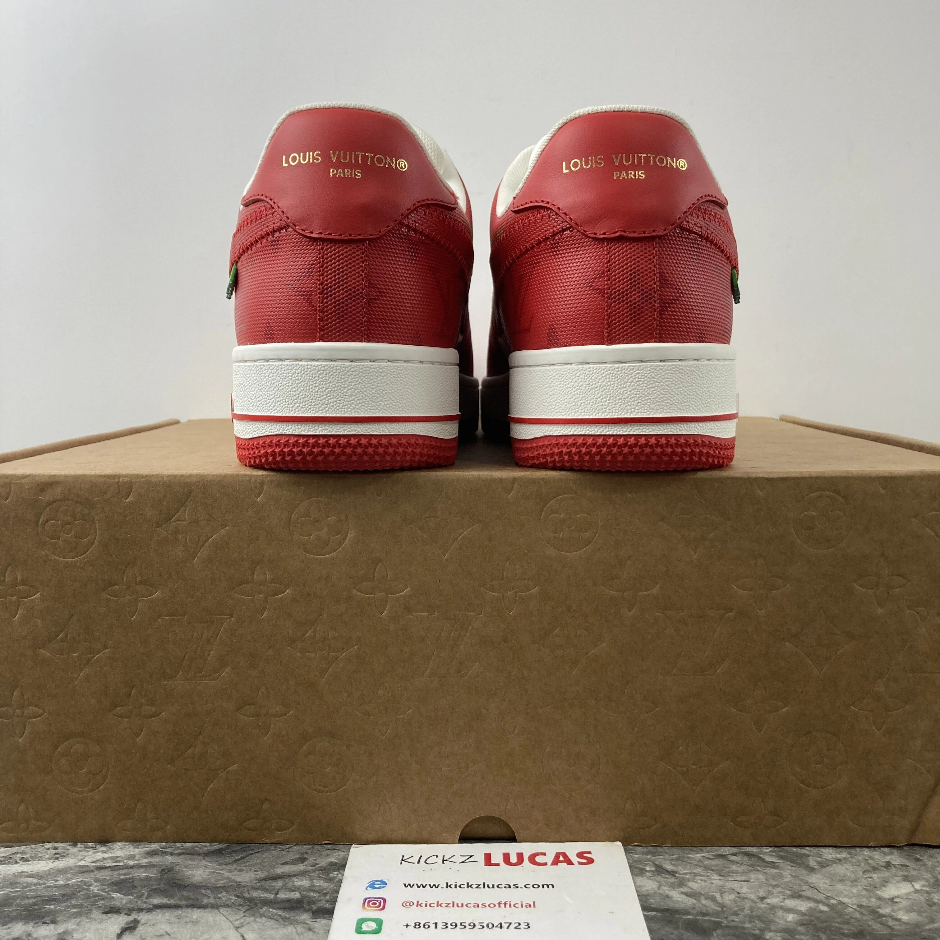 L*V x Air Force 1 Low By Virgil Abloh White Red Timeless 4142