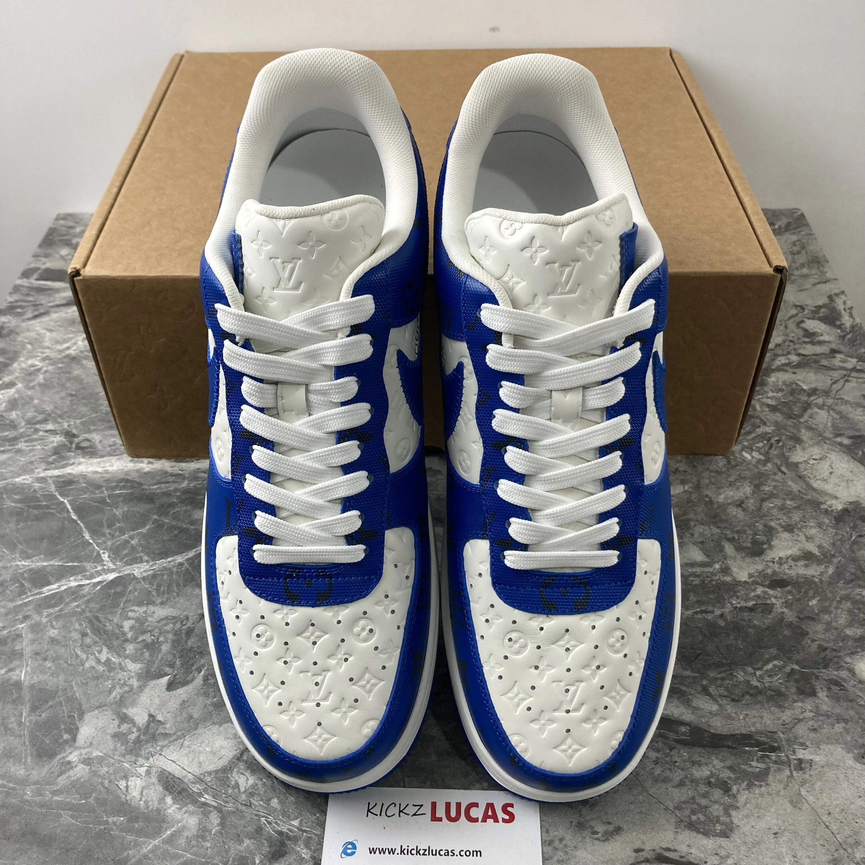 SportInspired L*V x Air Force 1 Low By Virgil Abloh White Royal 4143