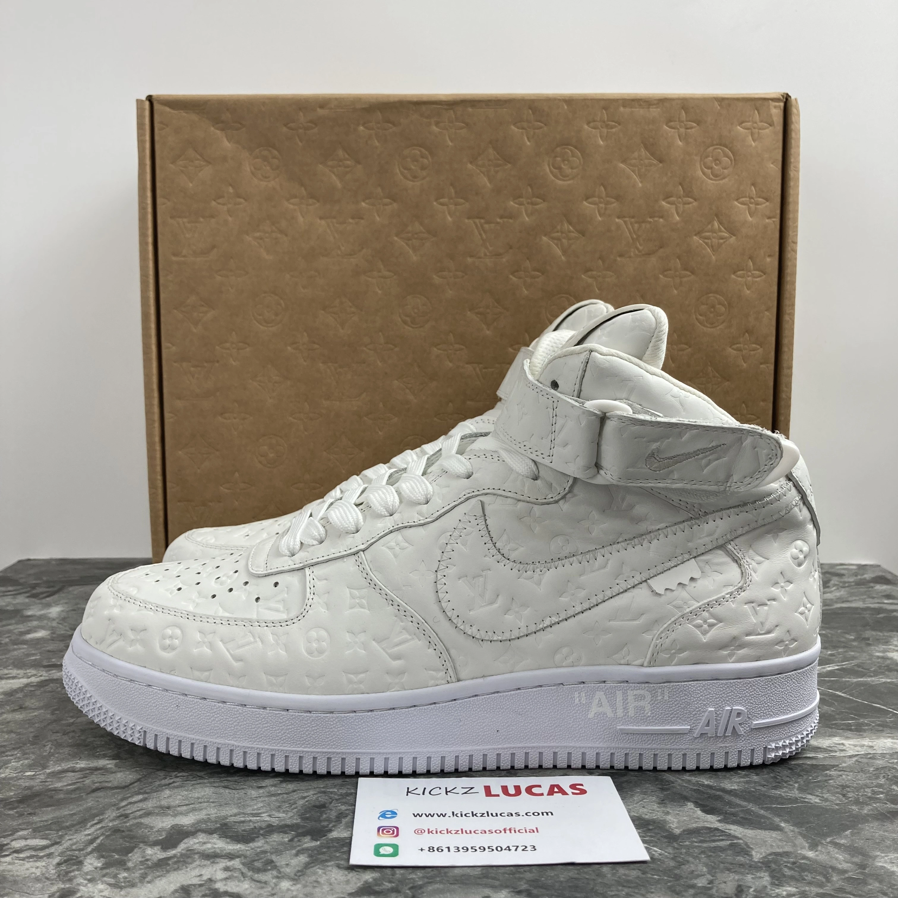 L*V x Air Force 1 Mid By Virgil Abloh White Refined 744