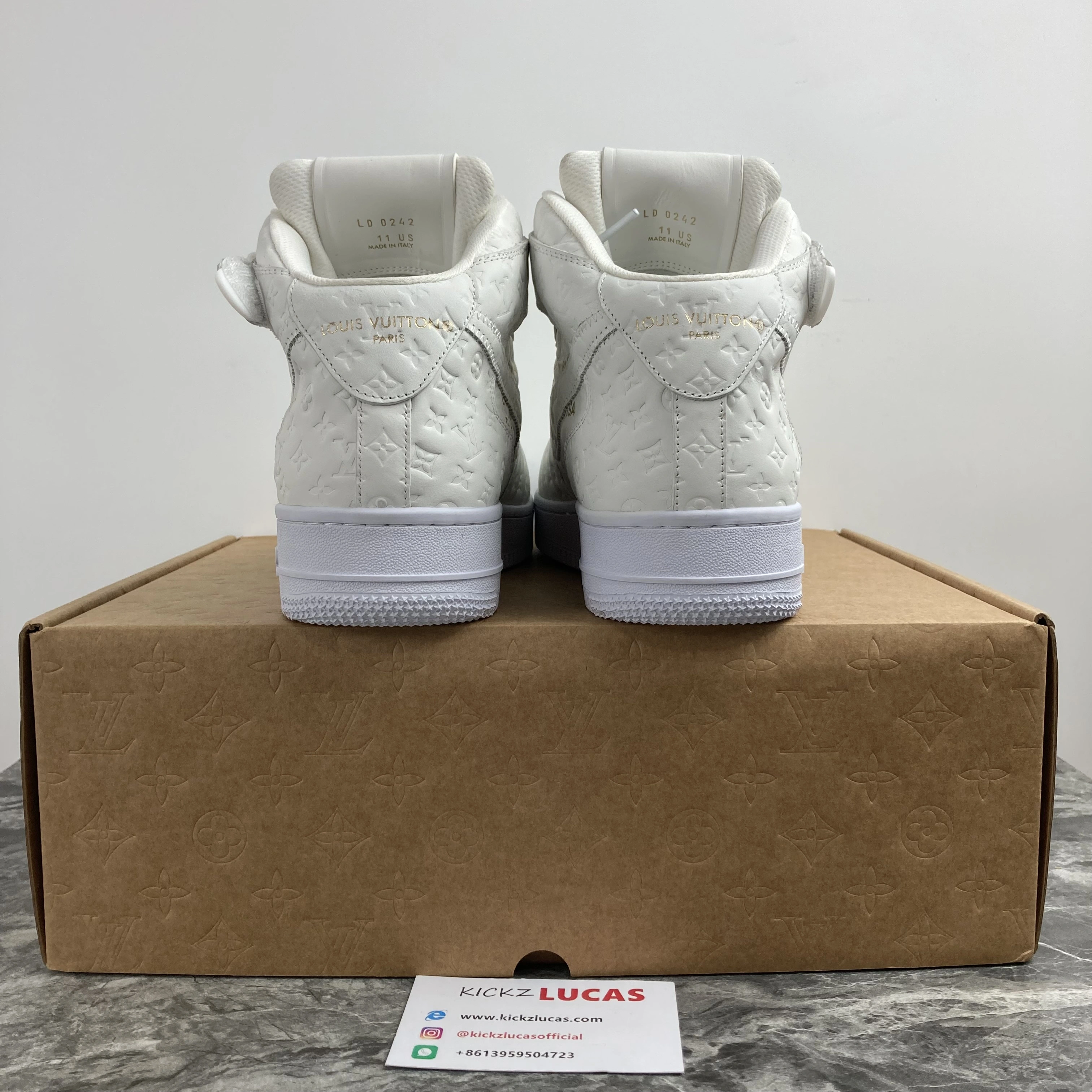 L*V x Air Force 1 Mid By Virgil Abloh White Refined 744