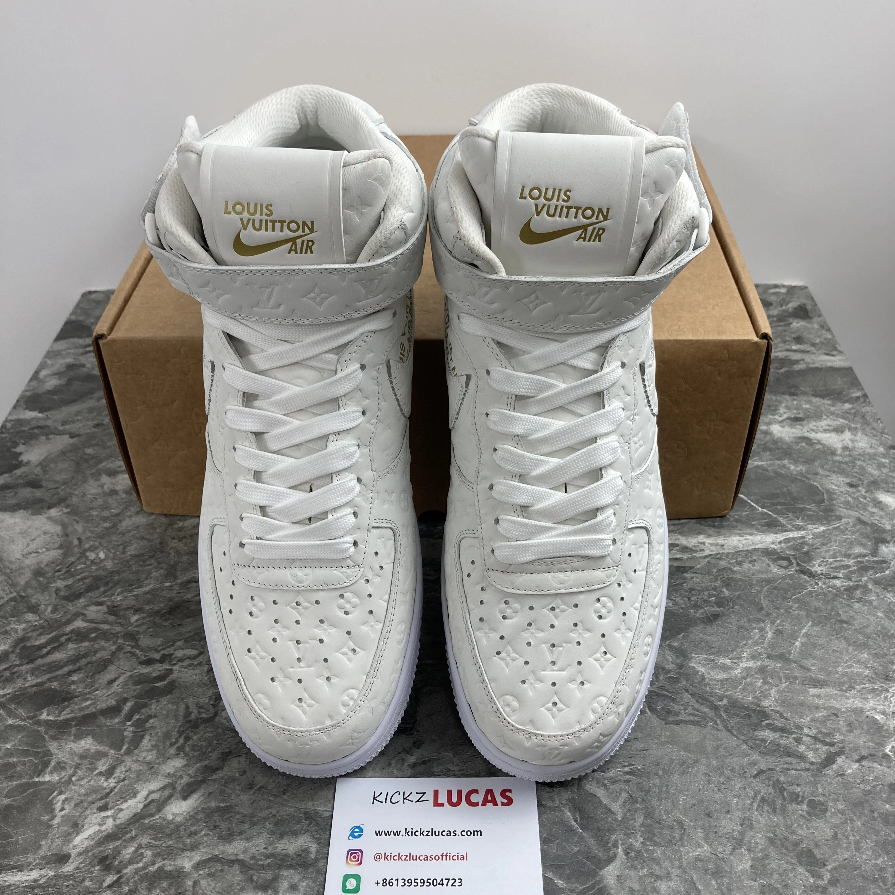 L*V x Air Force 1 Mid By Virgil Abloh White Refined 744