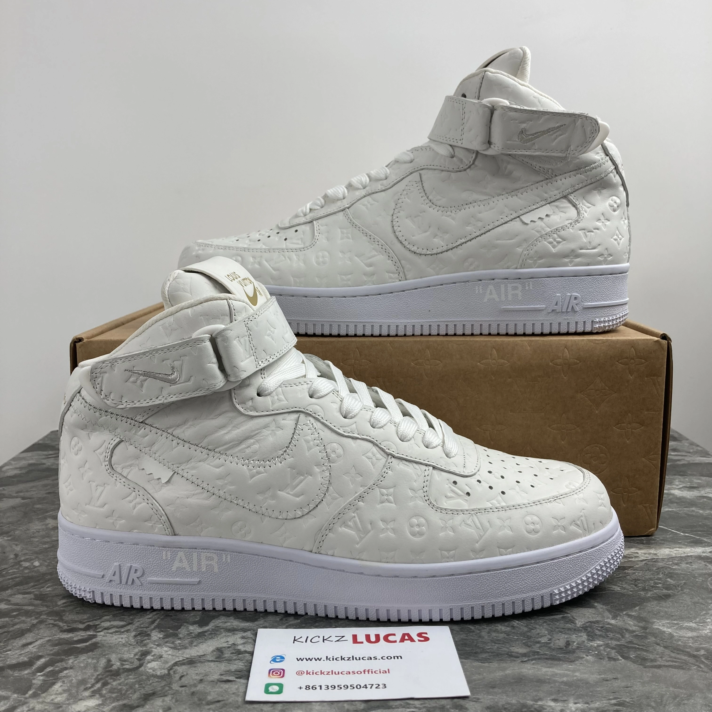 L*V x Air Force 1 Mid By Virgil Abloh White Refined 744