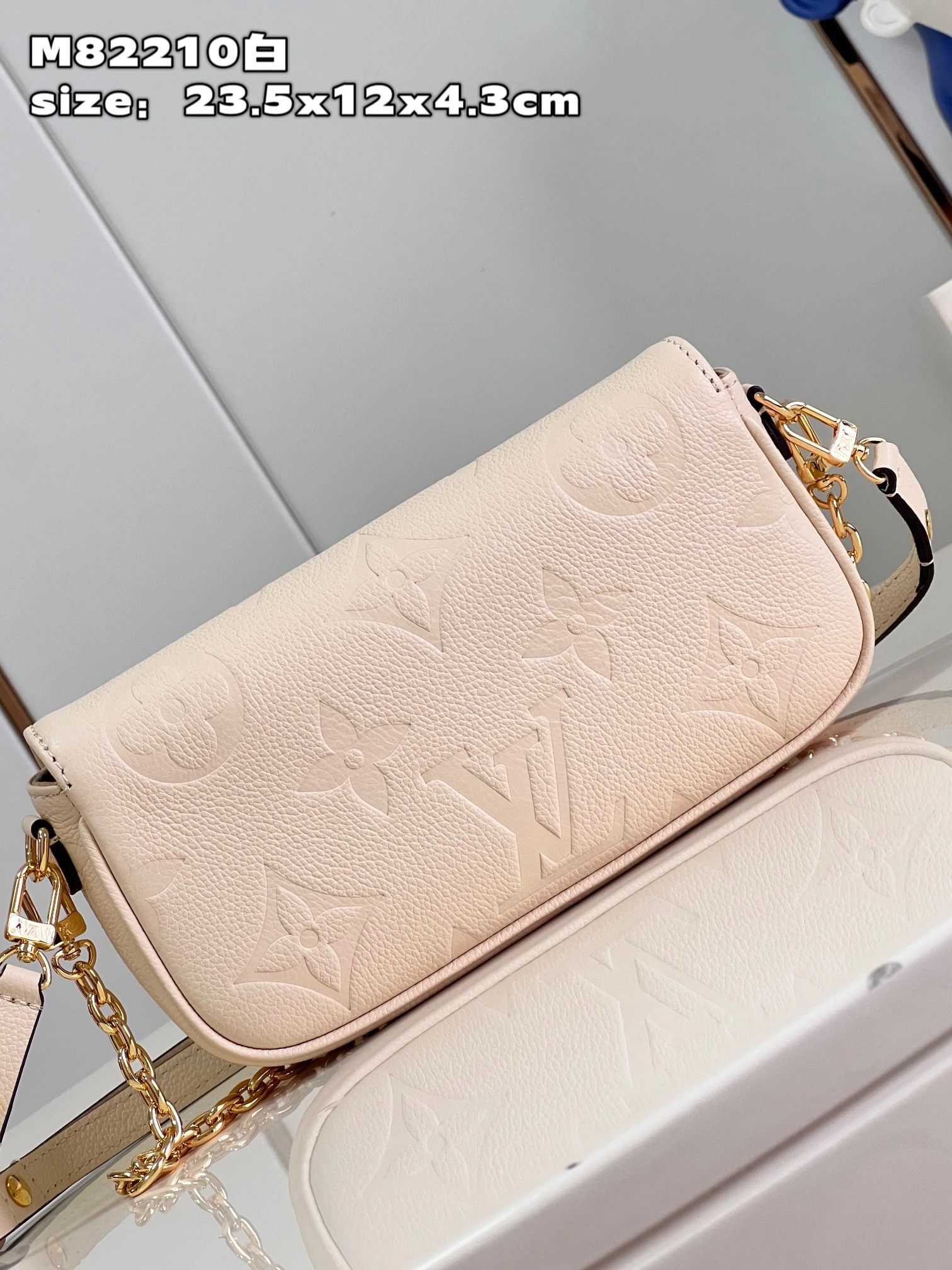 L*ouis V*uitton Crossbody bag Top Quality HT 20231016-9 23.5 x 12 x 4.3 CM SmoothTexture 8238