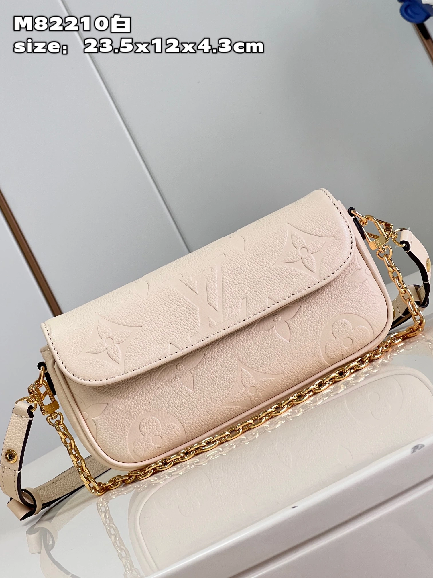 L*ouis V*uitton Crossbody bag Top Quality HT 20231016-9 23.5 x 12 x 4.3 CM SmoothTexture 8238