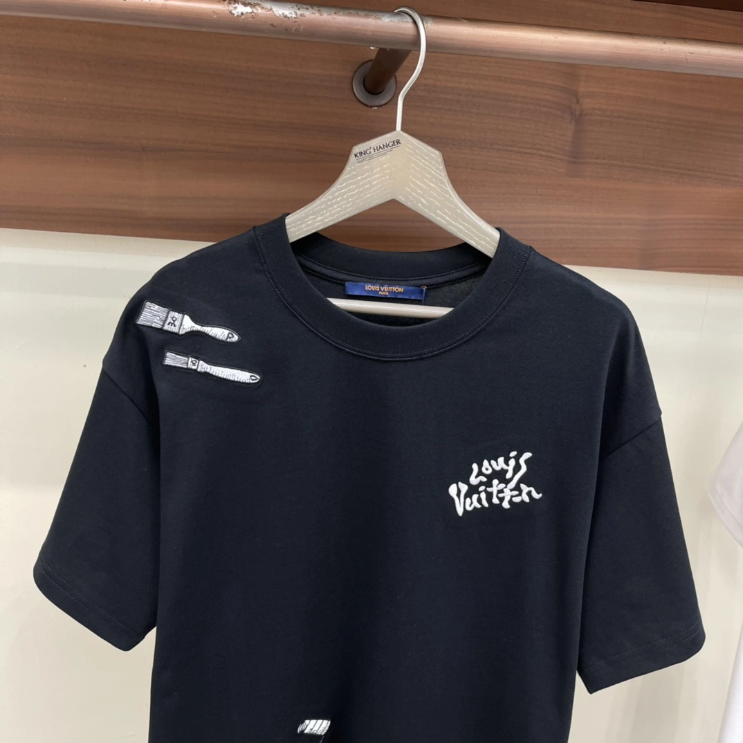 L*ouis V*uitton T-shirt Top Quality D17 20240519- Stretchable 12648