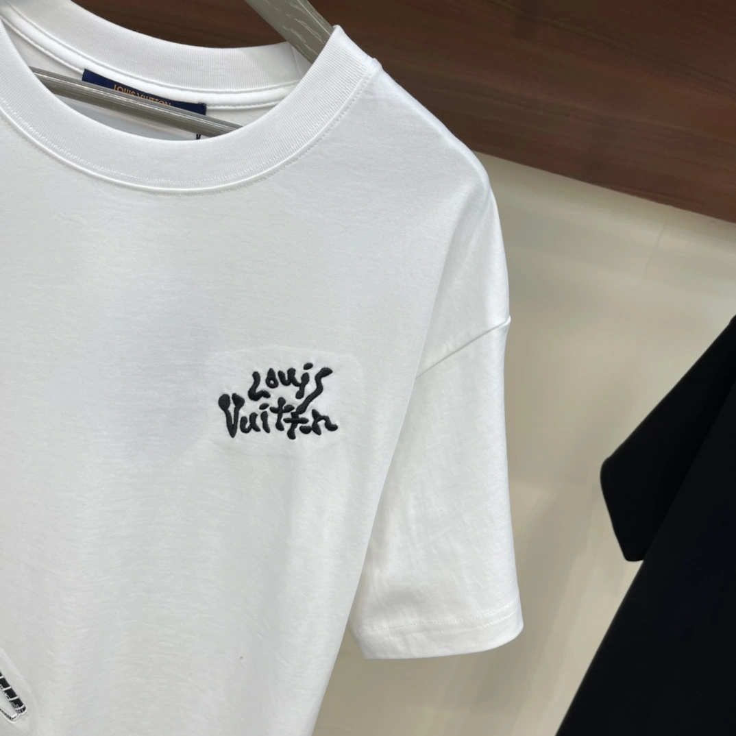 L*ouis V*uitton T-shirt Top Quality D17 20240519- Stretchable 12648