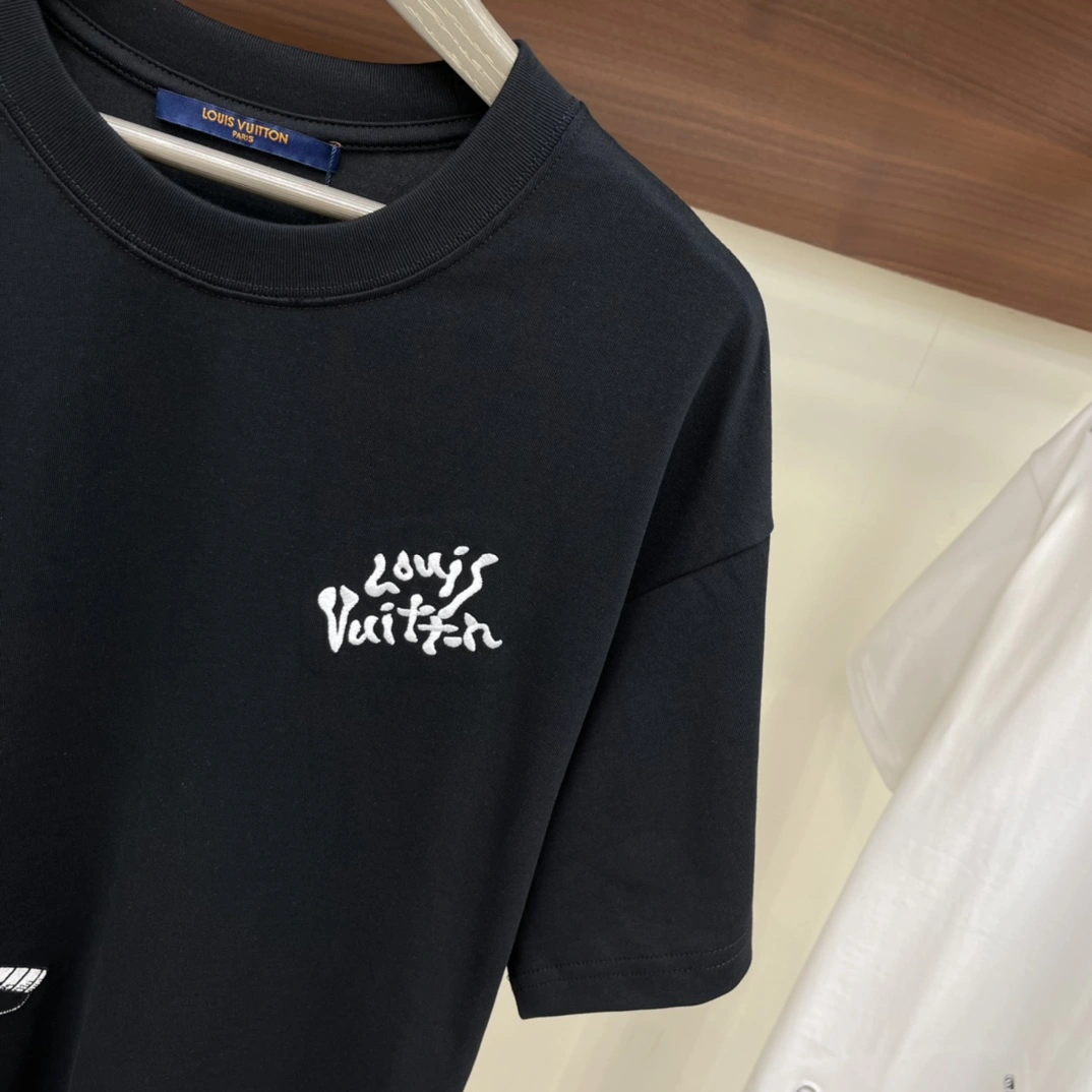 L*ouis V*uitton T-shirt Top Quality D17 20240519- Stretchable 12648
