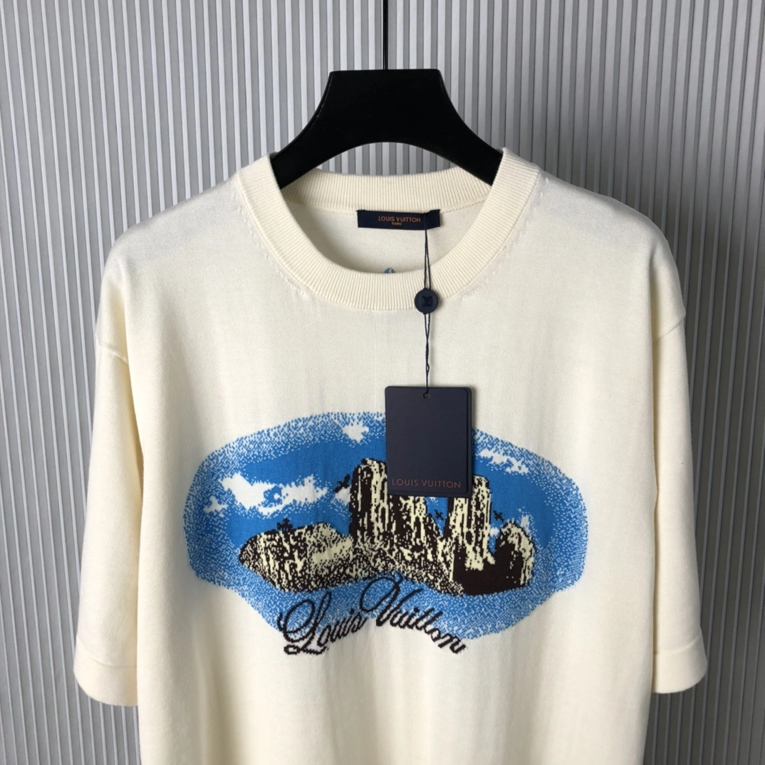 RelaxedFit L*ouis V*uitton T-shirt Top Quality D17 20240807- 12600