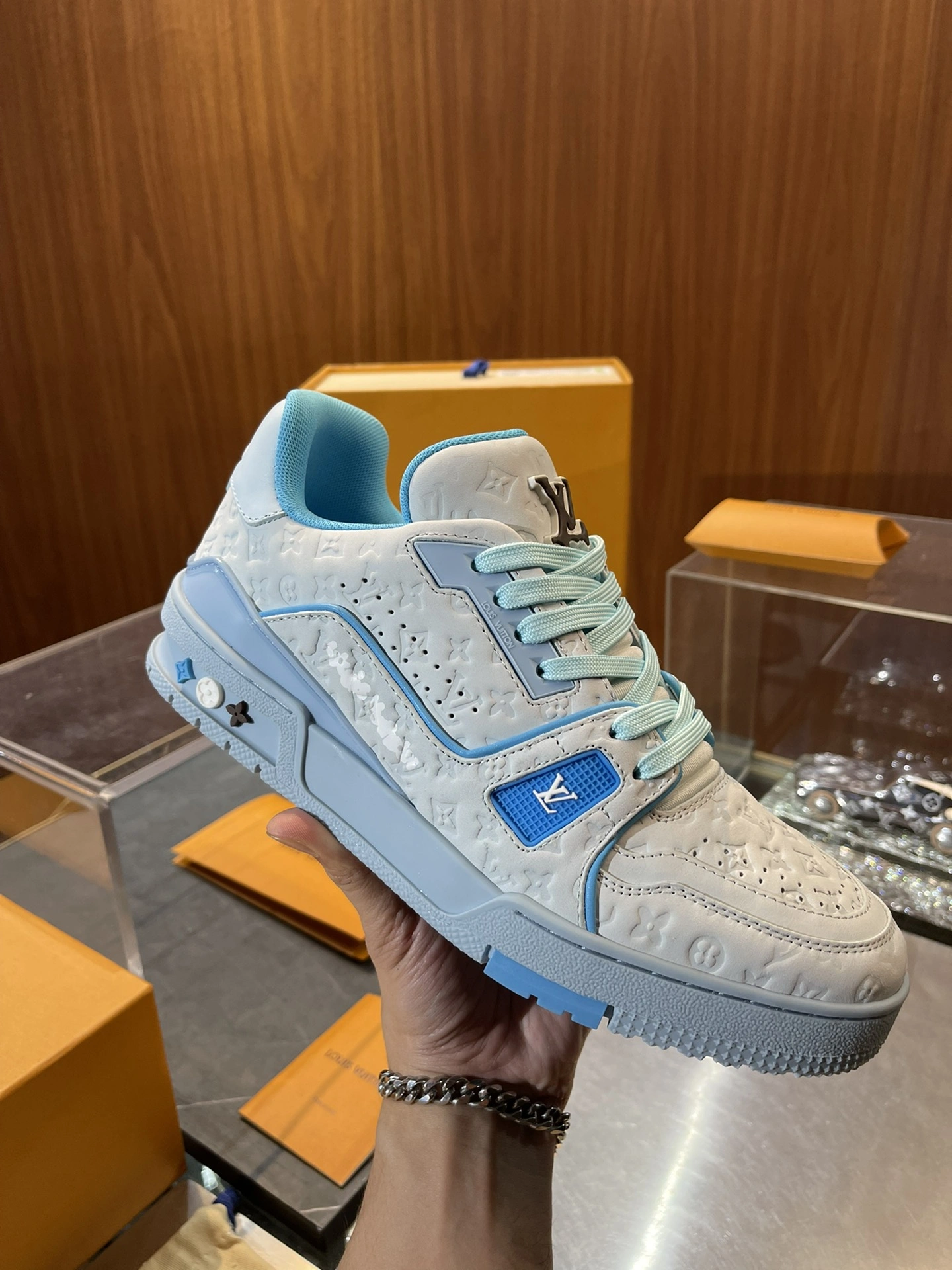 Packable L*ouis V*uitton Top Sneaker Low RR 20240812- 3797