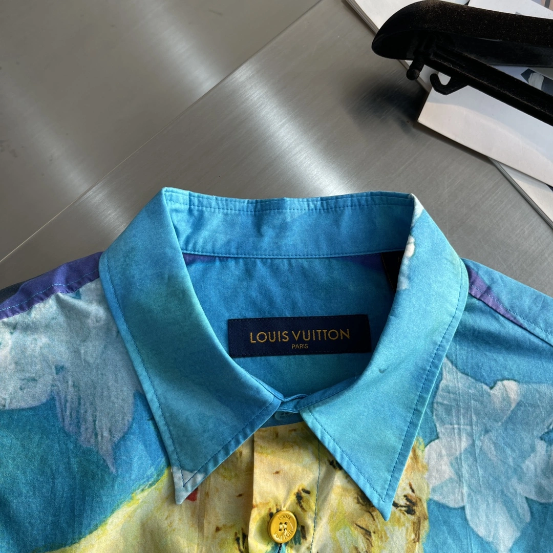 WrinkleFree L*ouis V*uitton shirt Top Quality AZ 20231027- 12952