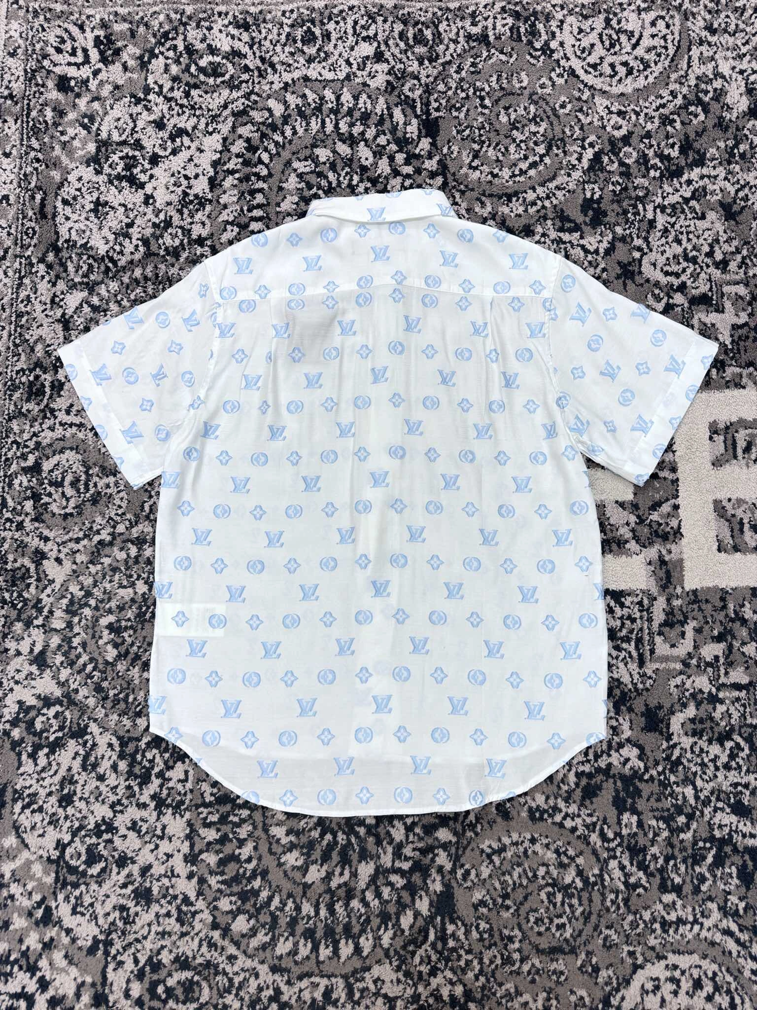 L*ouis V*uitton shirt Top Quality D17 20240510- Lightweight 12696