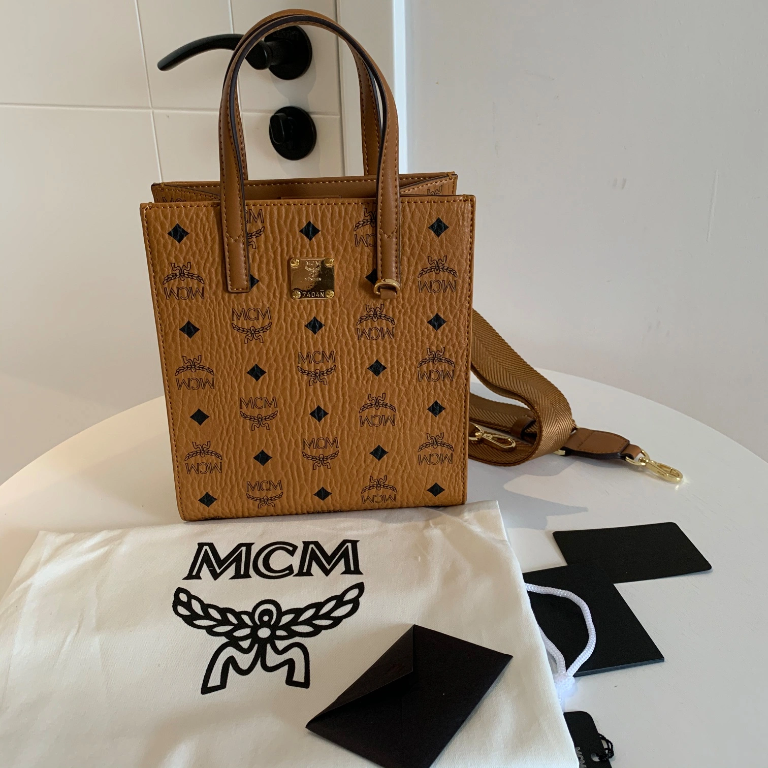 M*CMBag Top Quality 19.5*22*8.5cm Trendy 9320