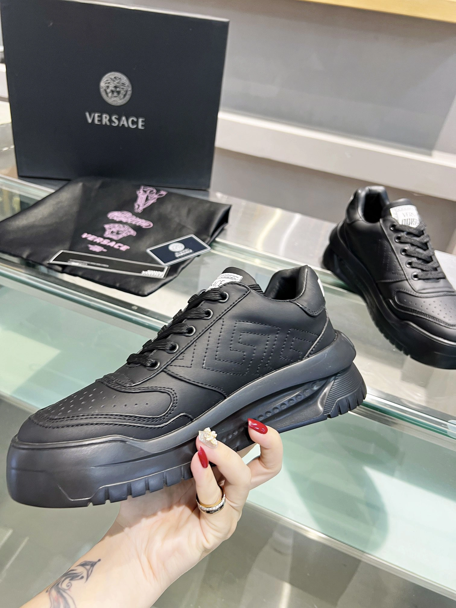 GoAnywhere Men And Women V*ersace Top Sneakers CP 20230607- 6645