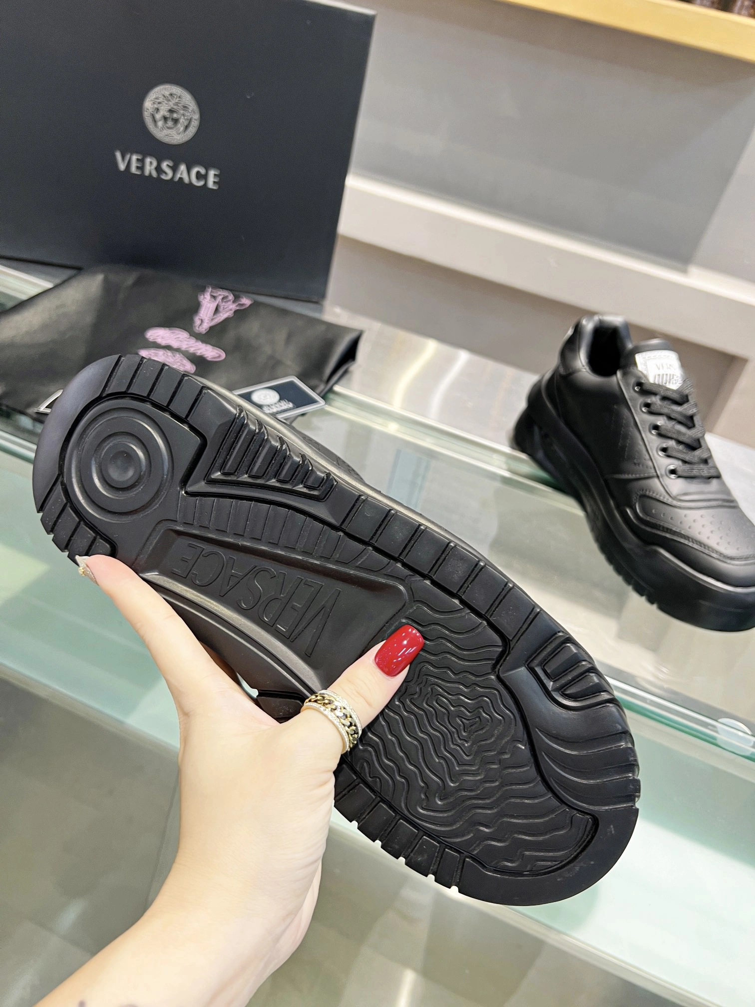 GoAnywhere Men And Women V*ersace Top Sneakers CP 20230607- 6645
