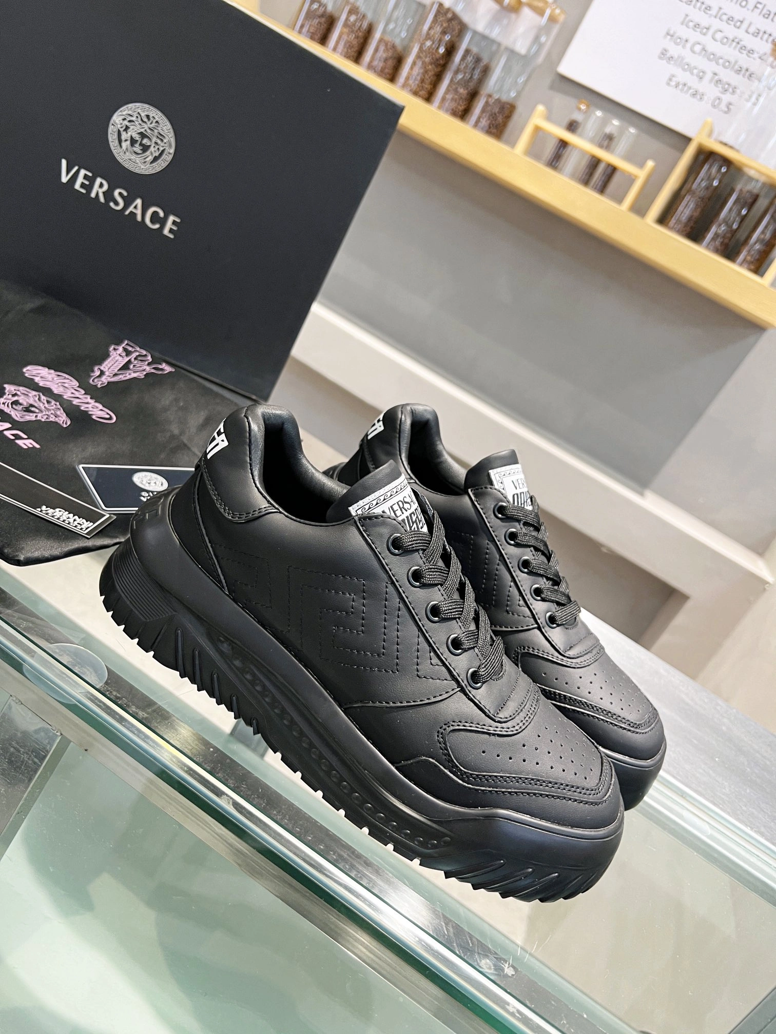GoAnywhere Men And Women V*ersace Top Sneakers CP 20230607- 6645