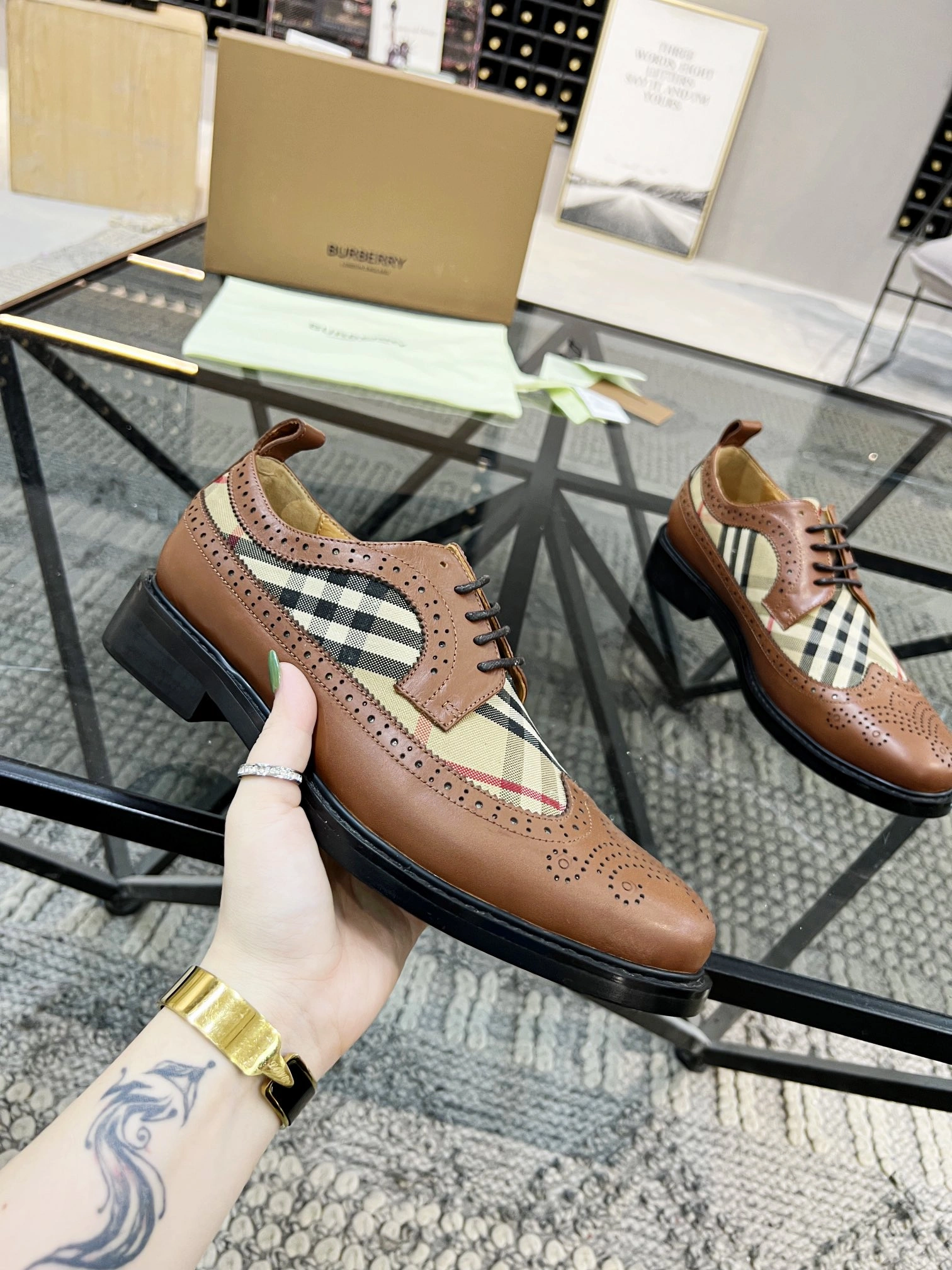 Men B*urberry Top Loafer CP 20230606- Affordable 6281