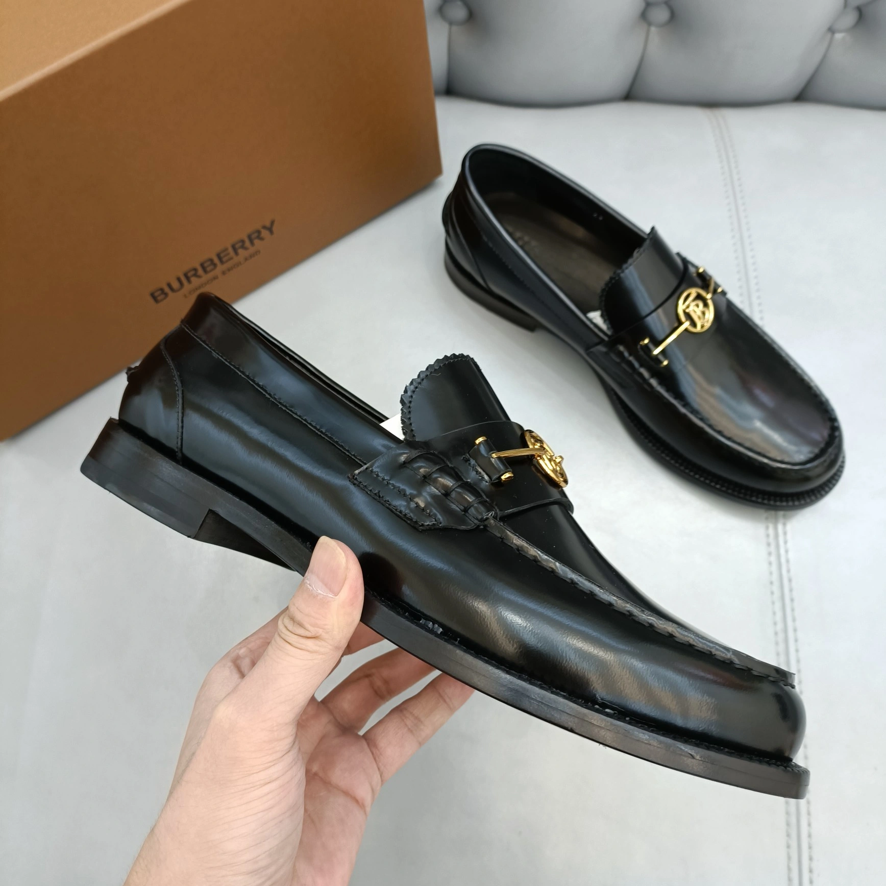 Men B*urberry Top Loafer CP 20230614- GoodFit 6203