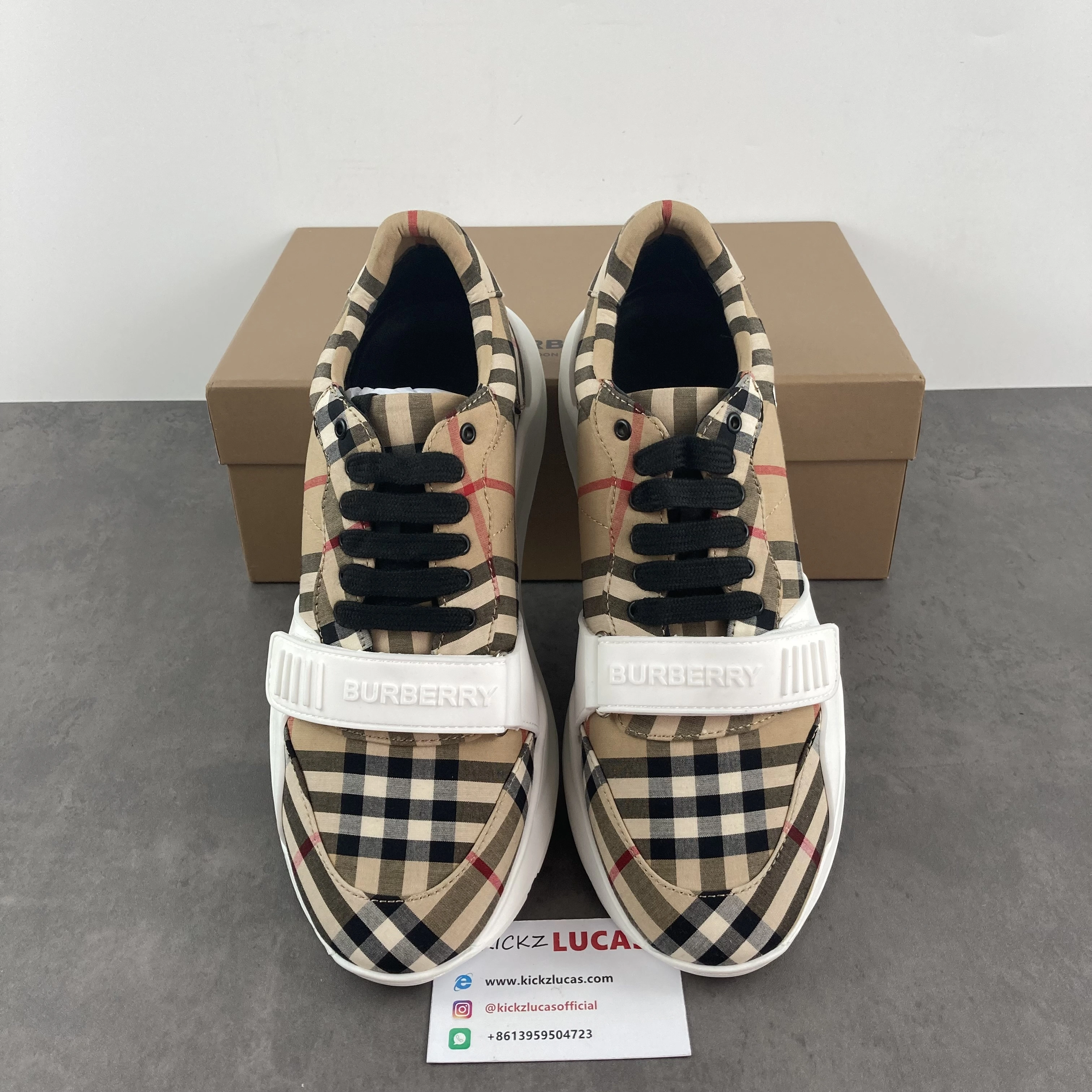 WeatherProof Men B*urberry Top Sneaker Low CP 20230704- 6198