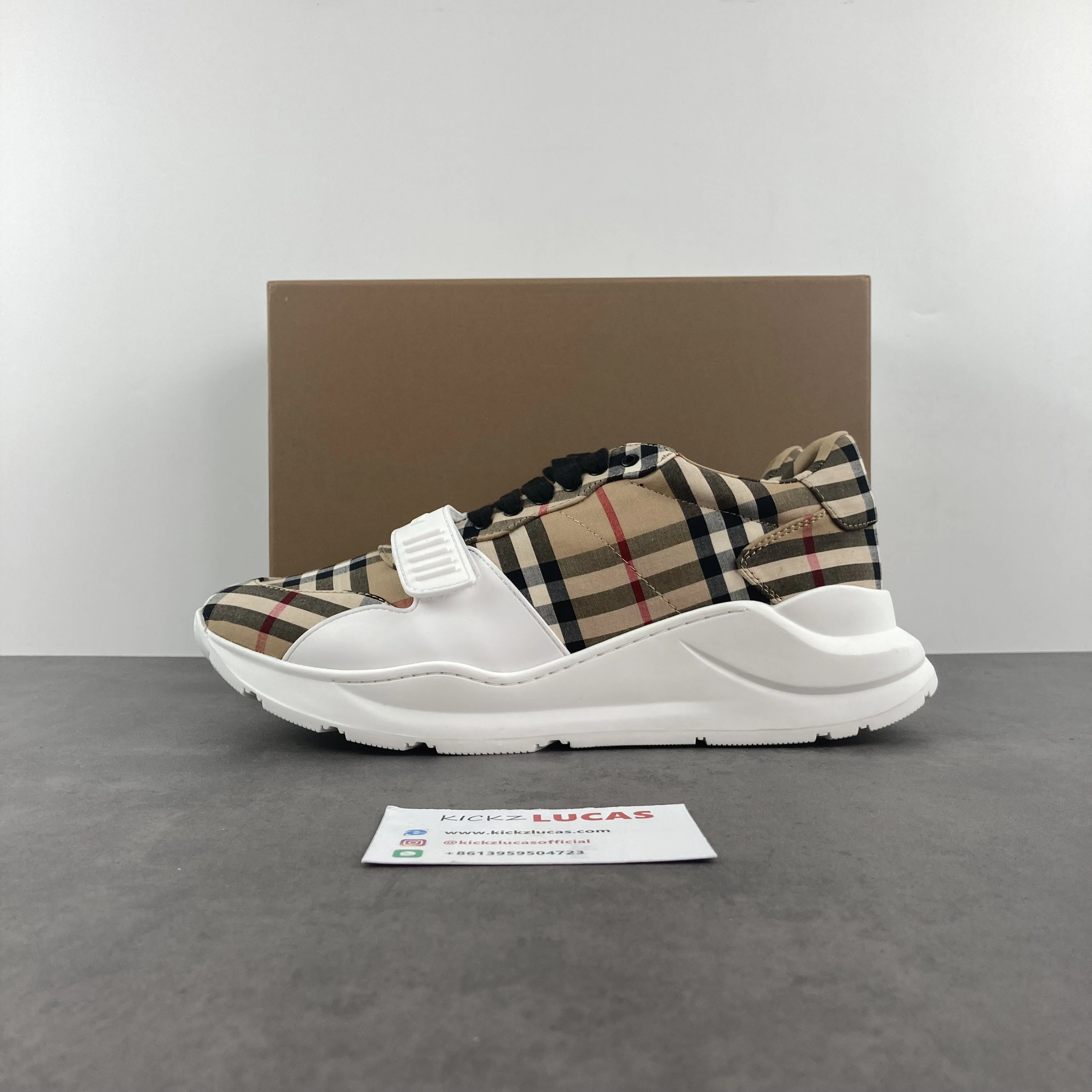 WeatherProof Men B*urberry Top Sneaker Low CP 20230704- 6198
