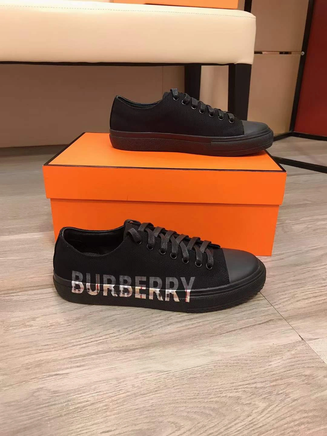 Men B*urberry Top Sneaker SmoothTexture 6287