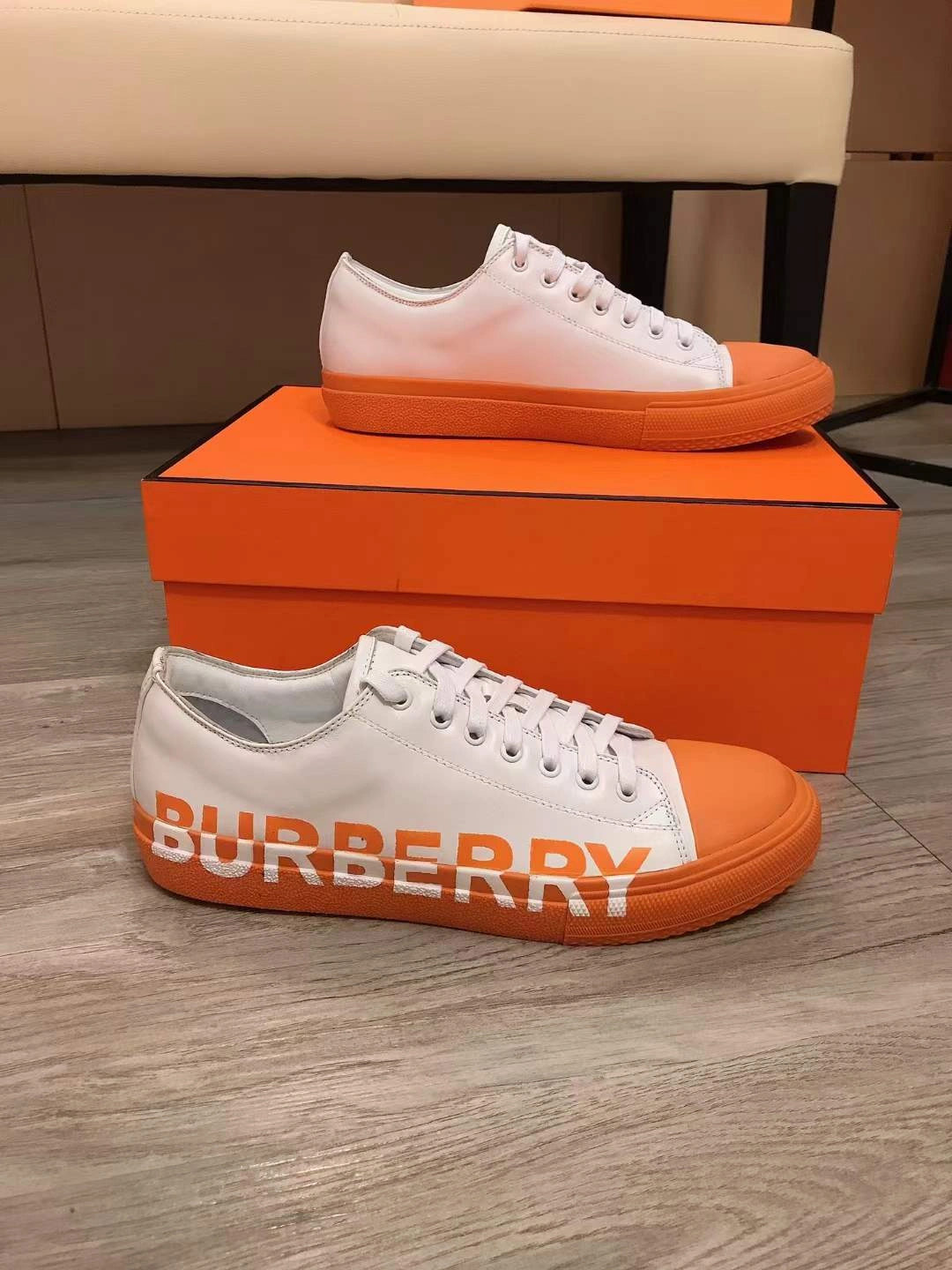 Men B*urberry Top Sneaker SmoothTexture 6287