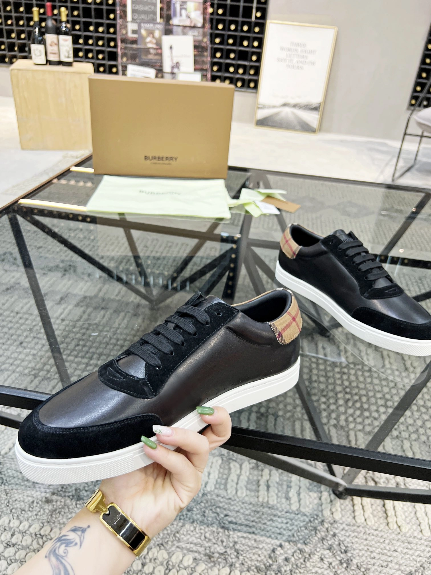Men B*urberry Top Sneakers CP 20230606- Stylish 6278