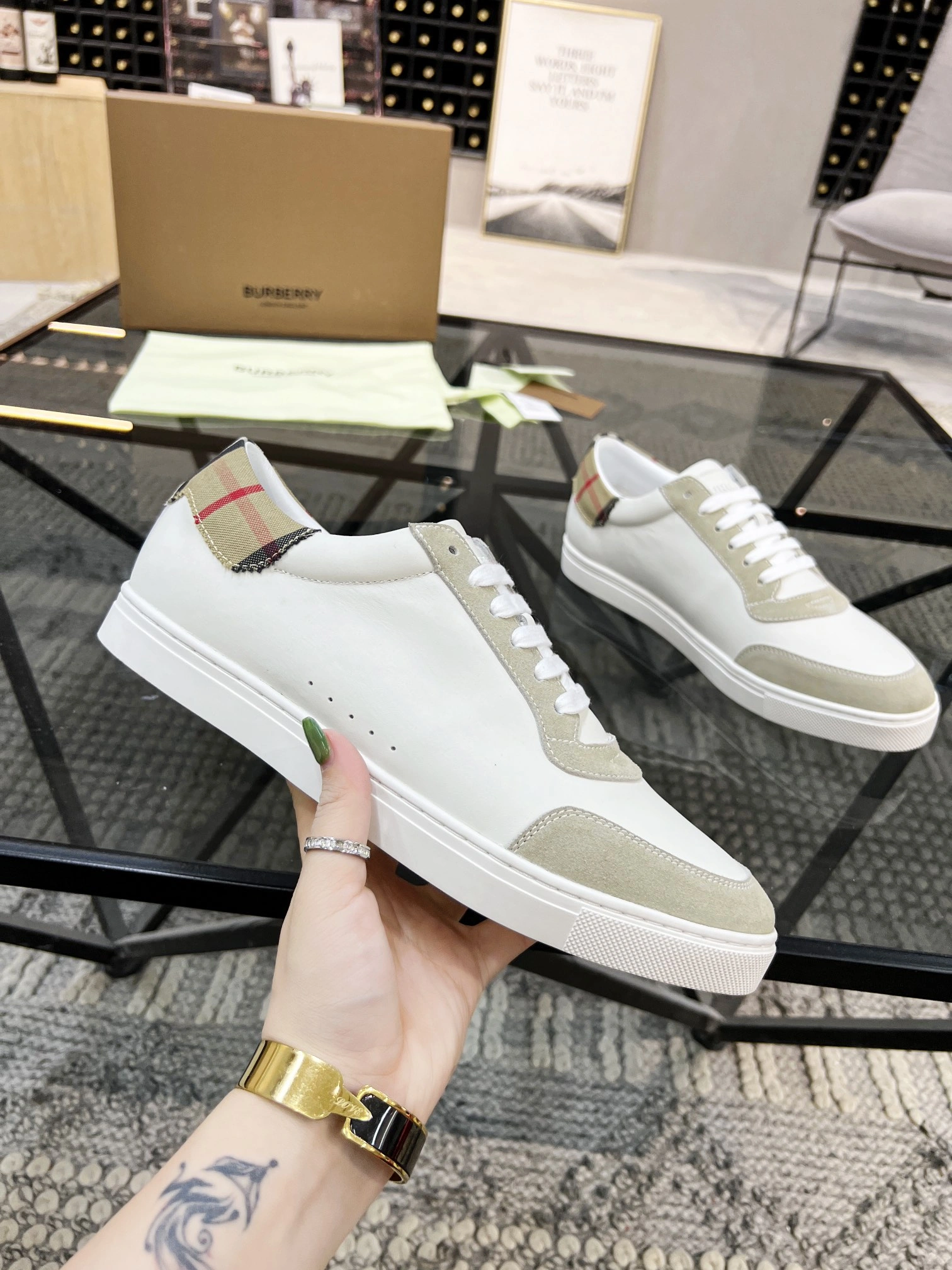 Men B*urberry Top Sneakers CP 20230606- EasyCare 6277