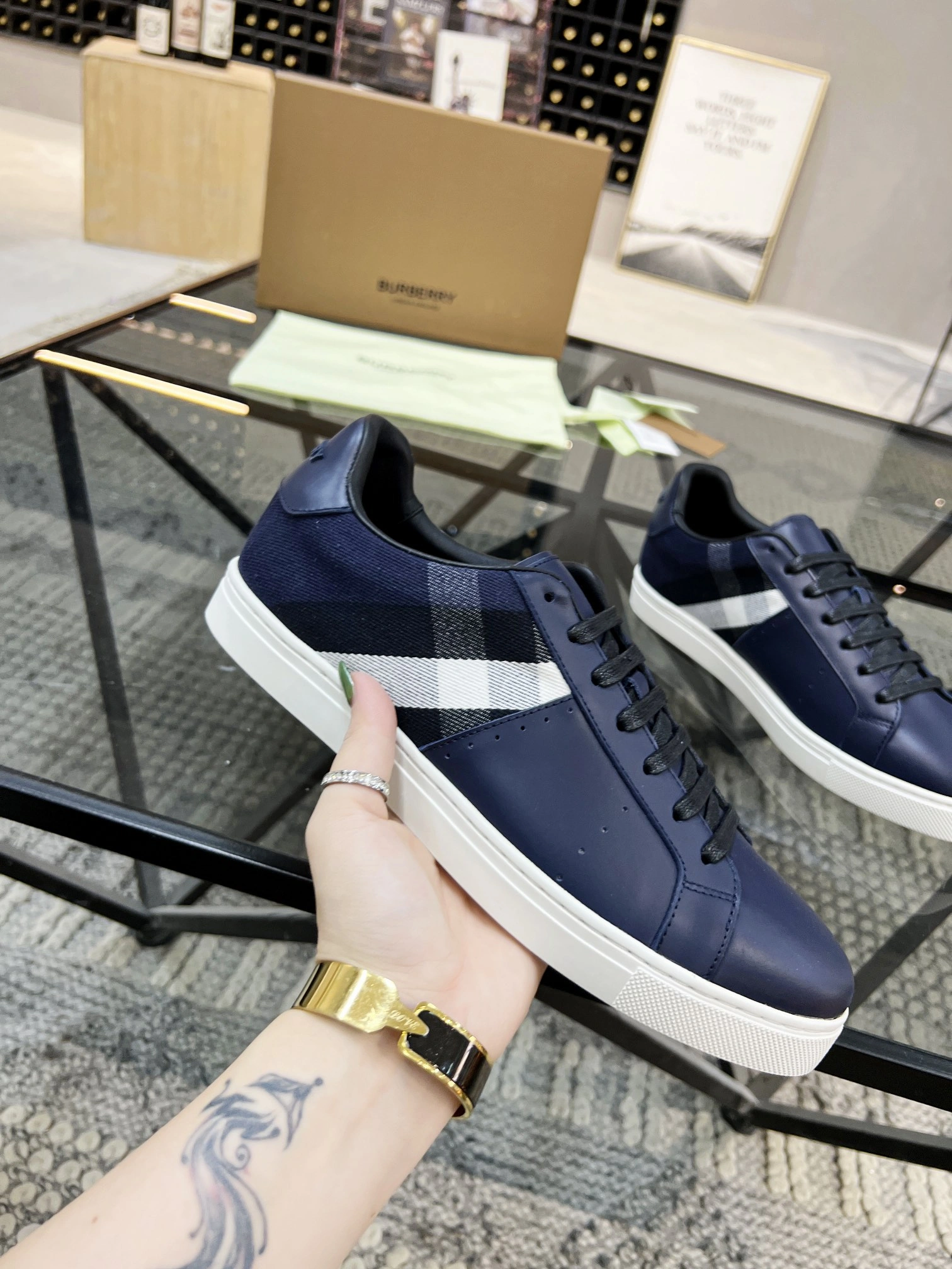 Men B*urberry Top Sneakers CP 20230606- WellDesigned 6275