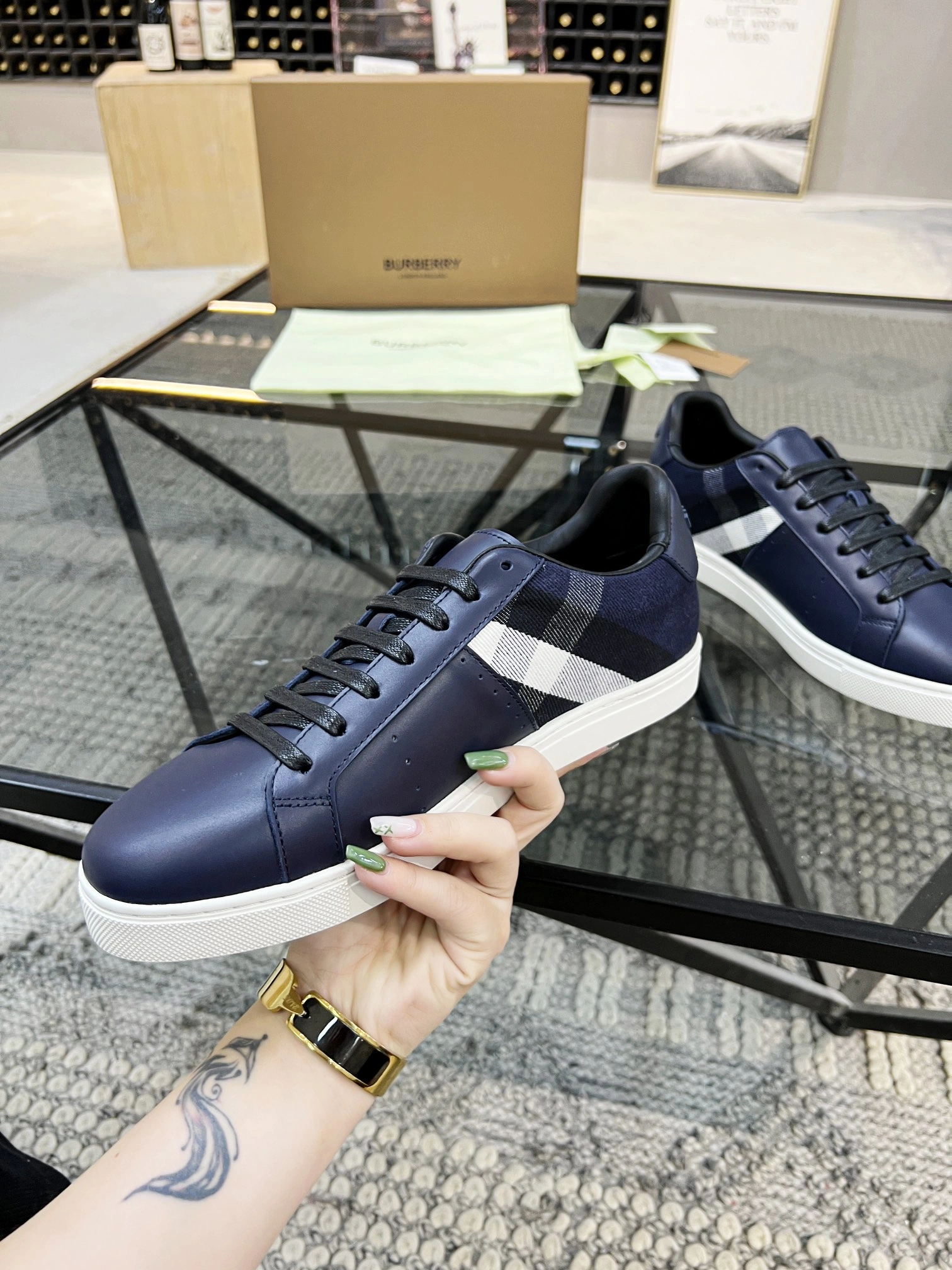 Men B*urberry Top Sneakers CP 20230606- WellDesigned 6275