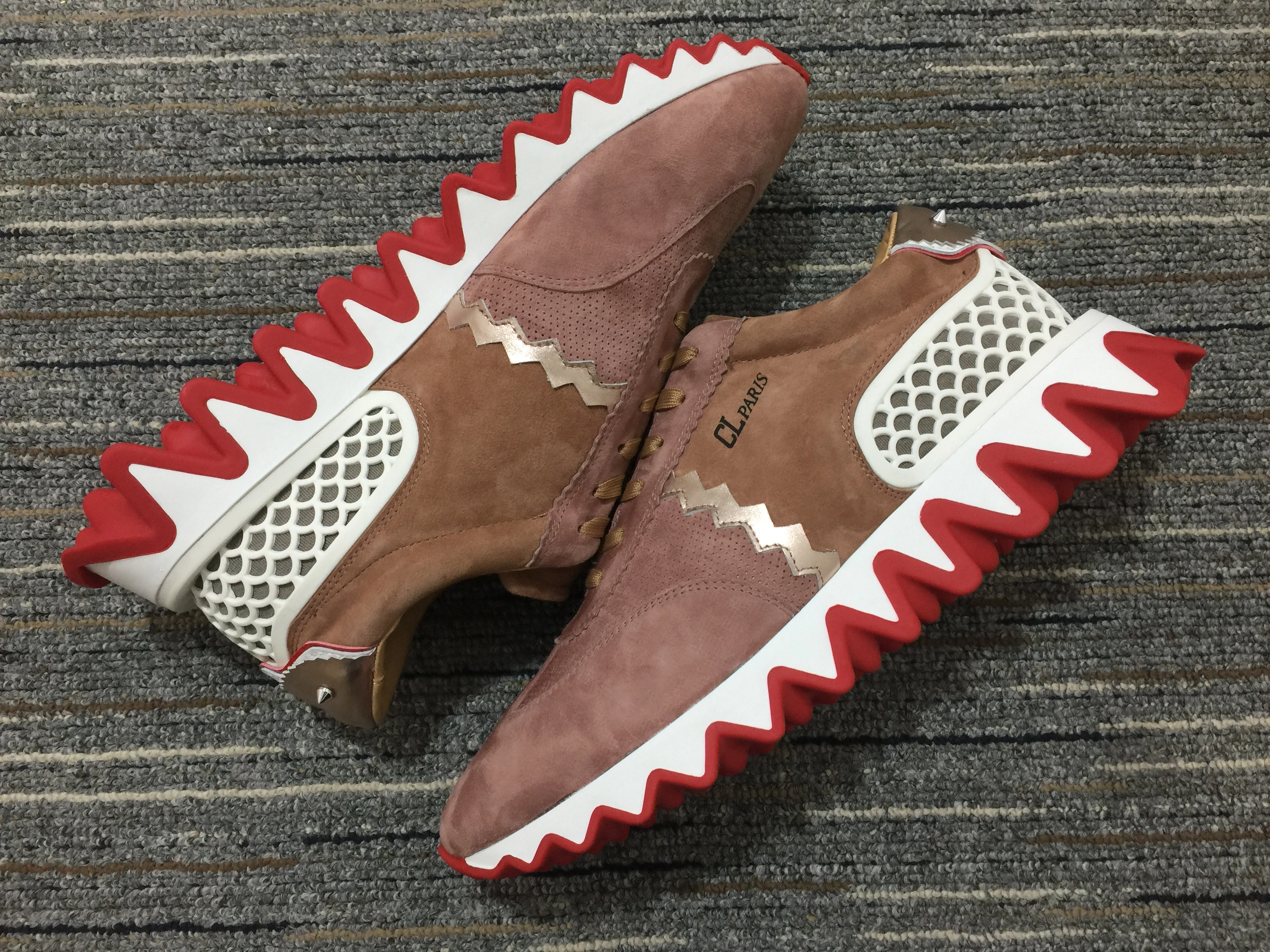Men C*hristian L*ouboutin Aurelien Flat Top Sneakers Casual 5132