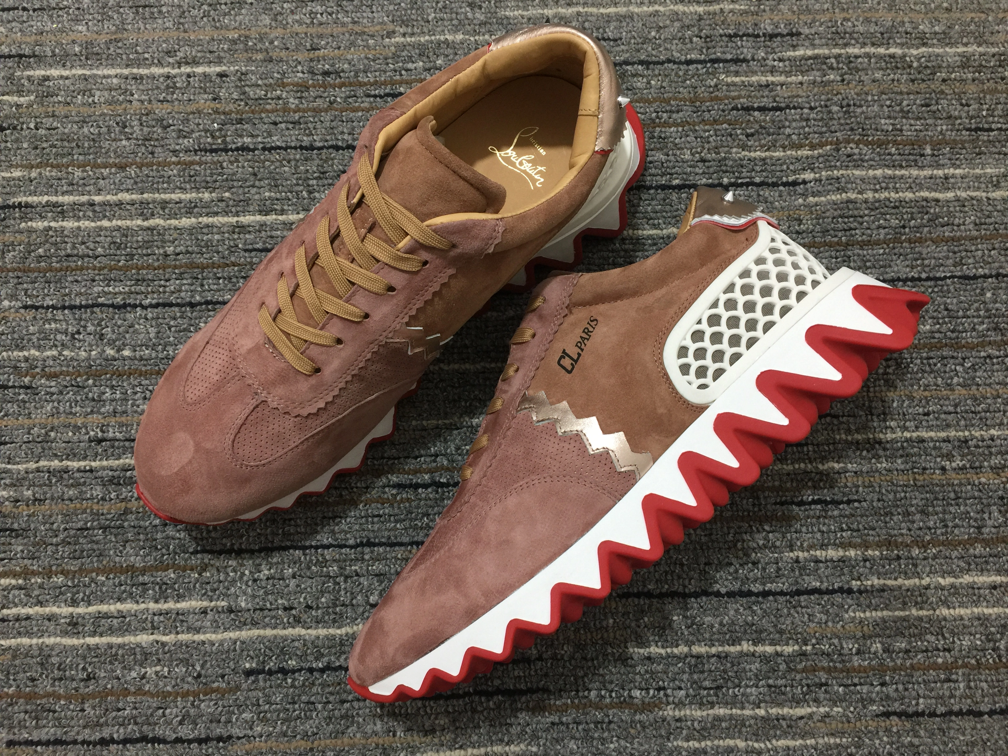 Men C*hristian L*ouboutin Aurelien Flat Top Sneakers Casual 5132