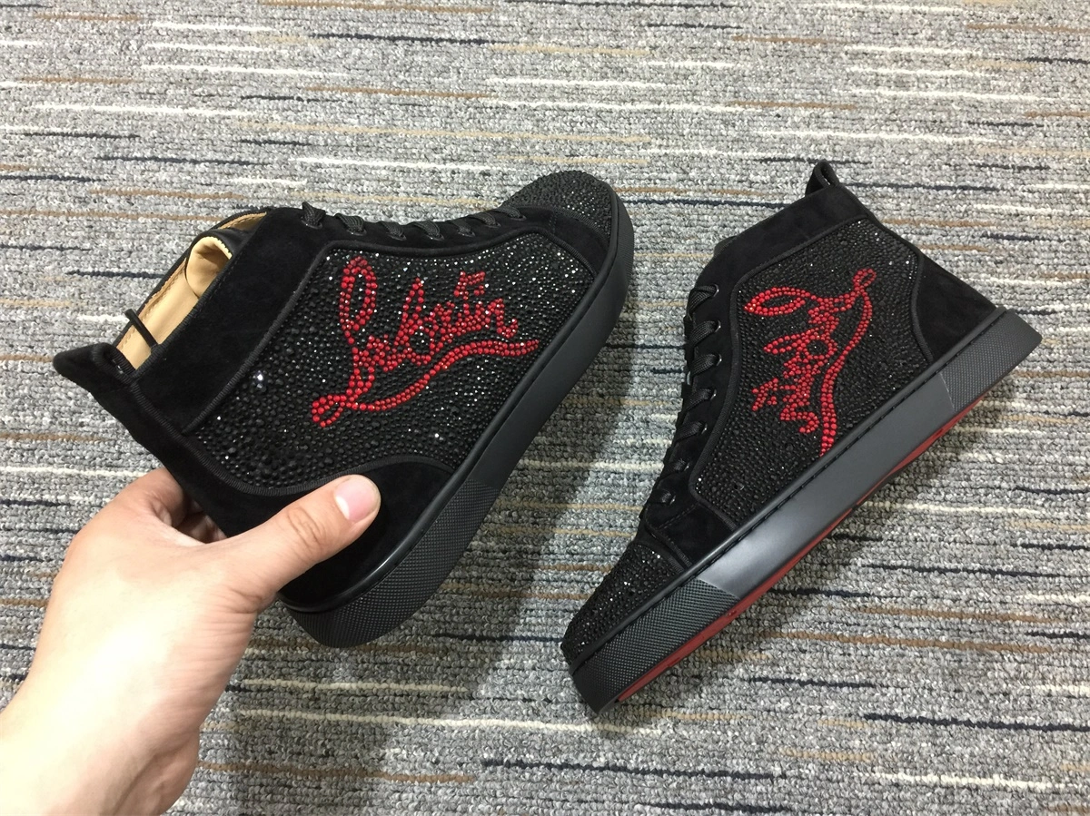 Original Men C*hristian L*ouboutin Louis Rhinestone Top Sneaker 5177
