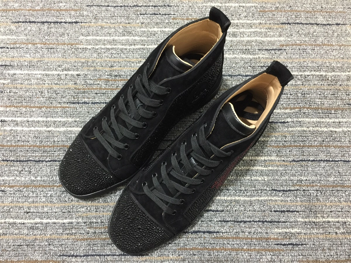 Original Men C*hristian L*ouboutin Louis Rhinestone Top Sneaker 5177