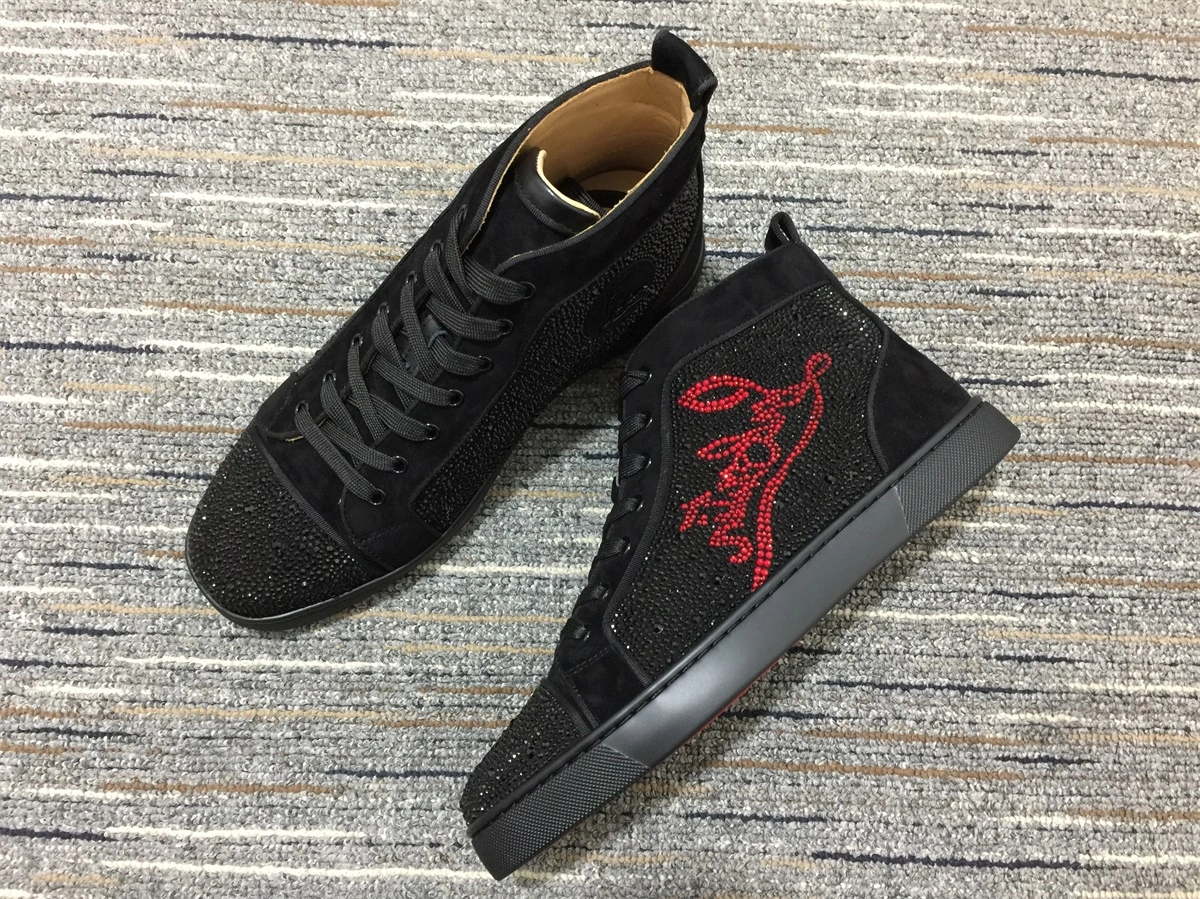 Original Men C*hristian L*ouboutin Louis Rhinestone Top Sneaker 5177