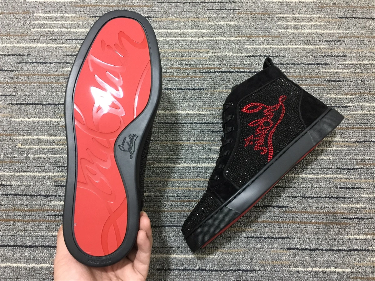 Original Men C*hristian L*ouboutin Louis Rhinestone Top Sneaker 5177